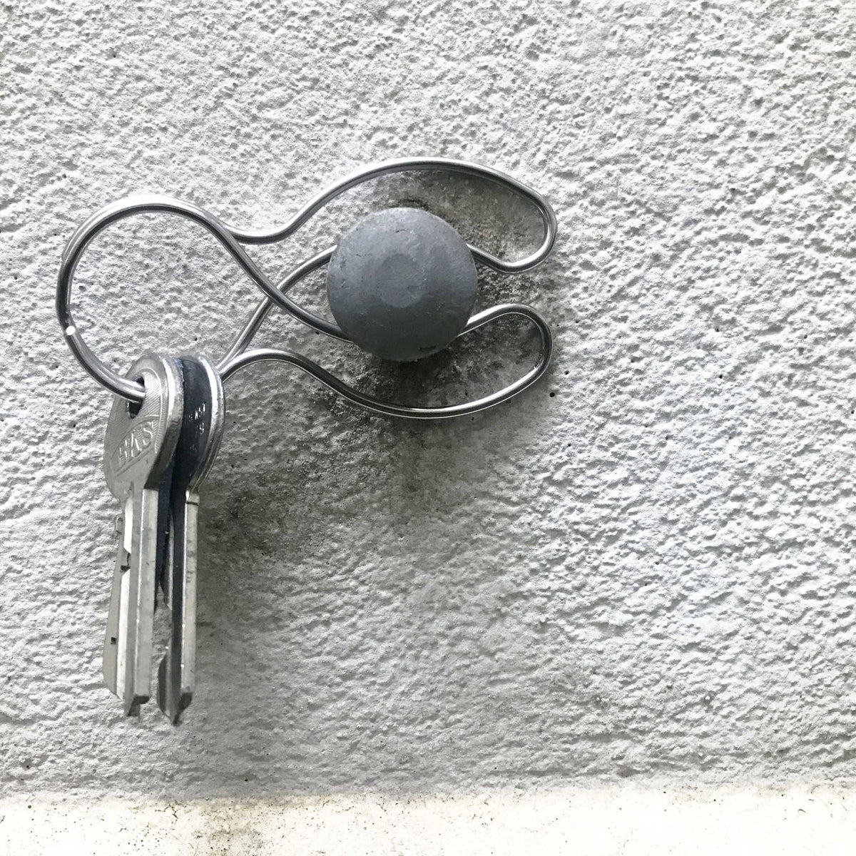 KEYBUNNY SIMPLY SILVER - Porte-clés avec clip de retenue | lapin clé