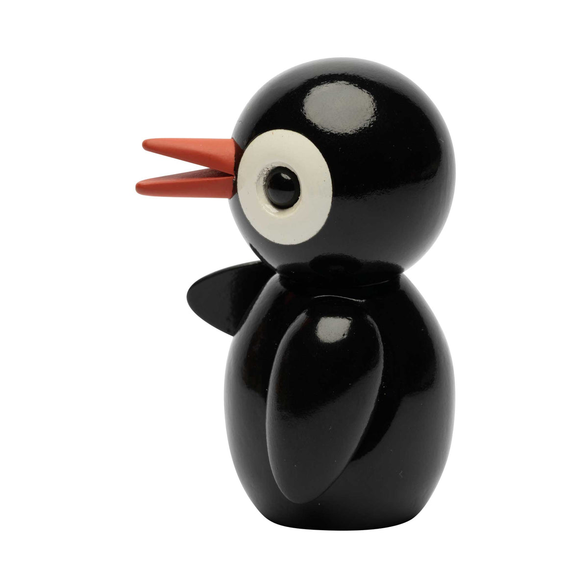 Deco Bird "Bold Black" – Beech · 6.5 cm | Spring Copenhagen