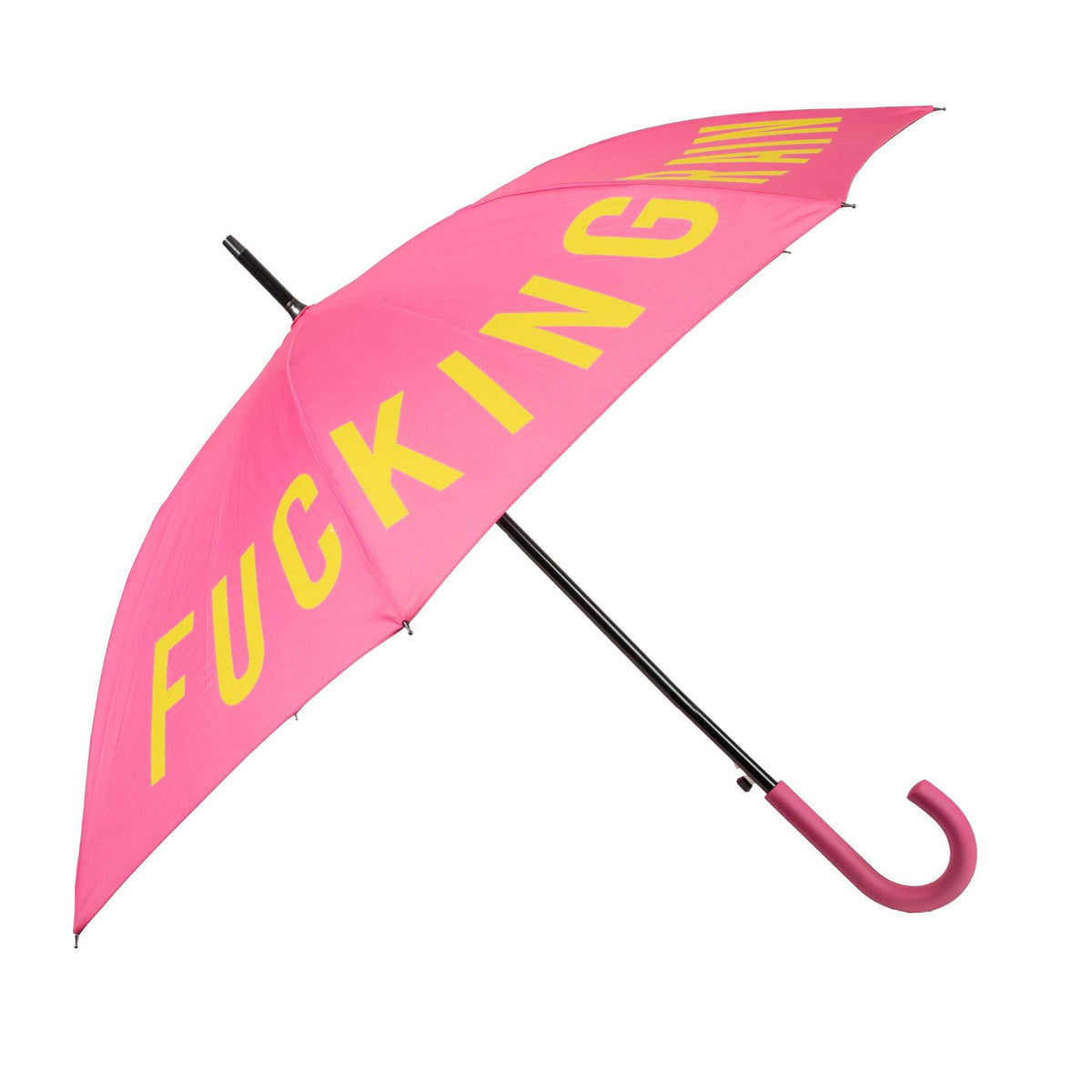 Regenschirm "Fucking Rain" – Pink · Statement · Ø 106 cm | Fisura