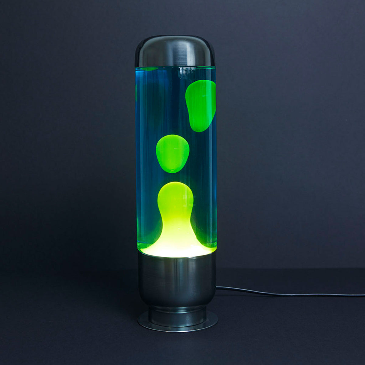 Lavalampe Capsule – Grün-Blau · Aluminium · 35 cm | Balvi