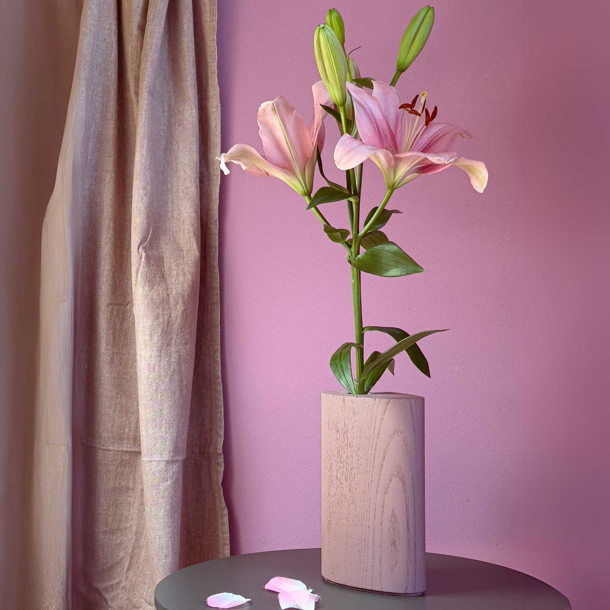 GROW! - Vase aus Holz | finbeaux