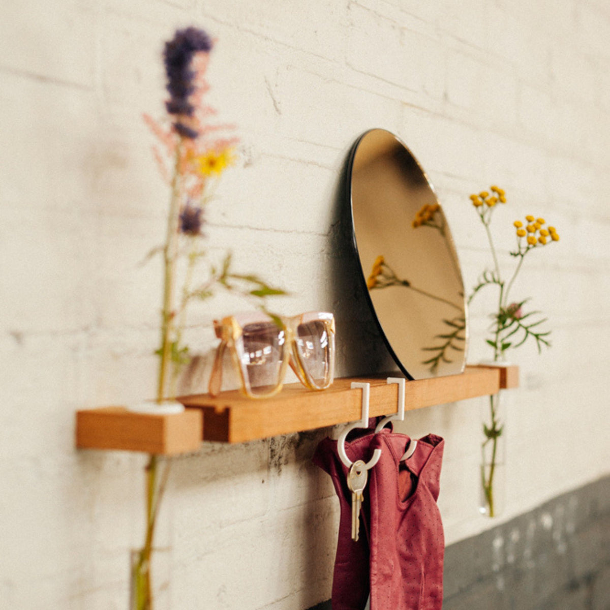 SURFACE 50 - wall shelf in jatoba - 50 cm | FIGR1