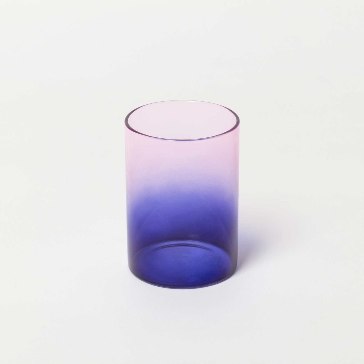 GRADIENT GLASSES TWO TONE - zweifarbige Trinkgläser Blau & Pink im 2er Set | Block Design