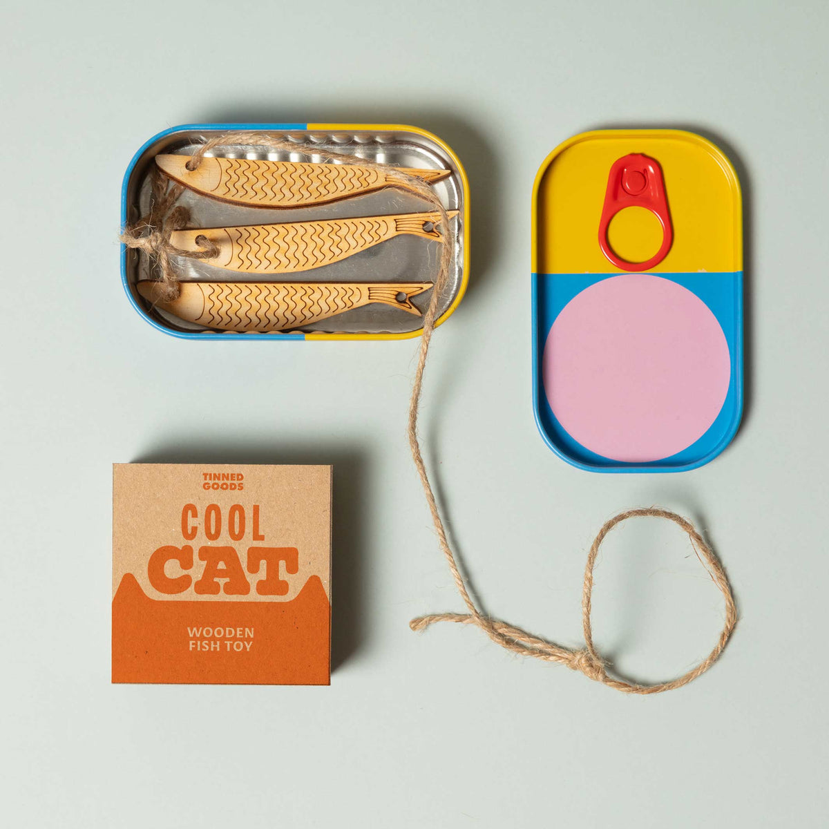 Cat Toy "Cool Cat" – Wood · in Tin | Block Design
