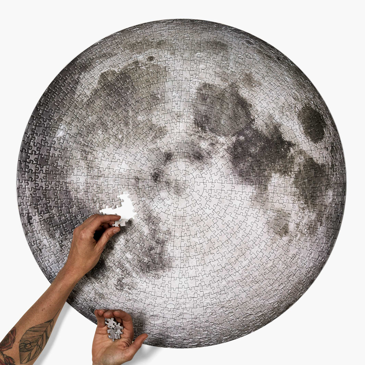 THE MOON - 1.000 brikkers puslespil af månen | parkside