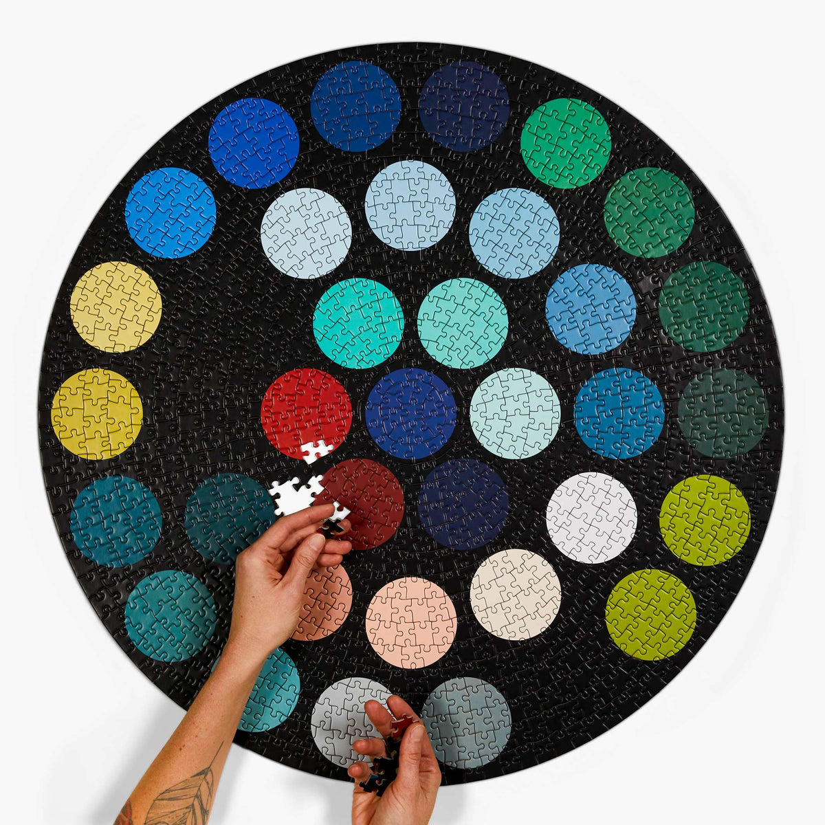 DOTS - rundes 1.000 Teile Puzzle | parkside