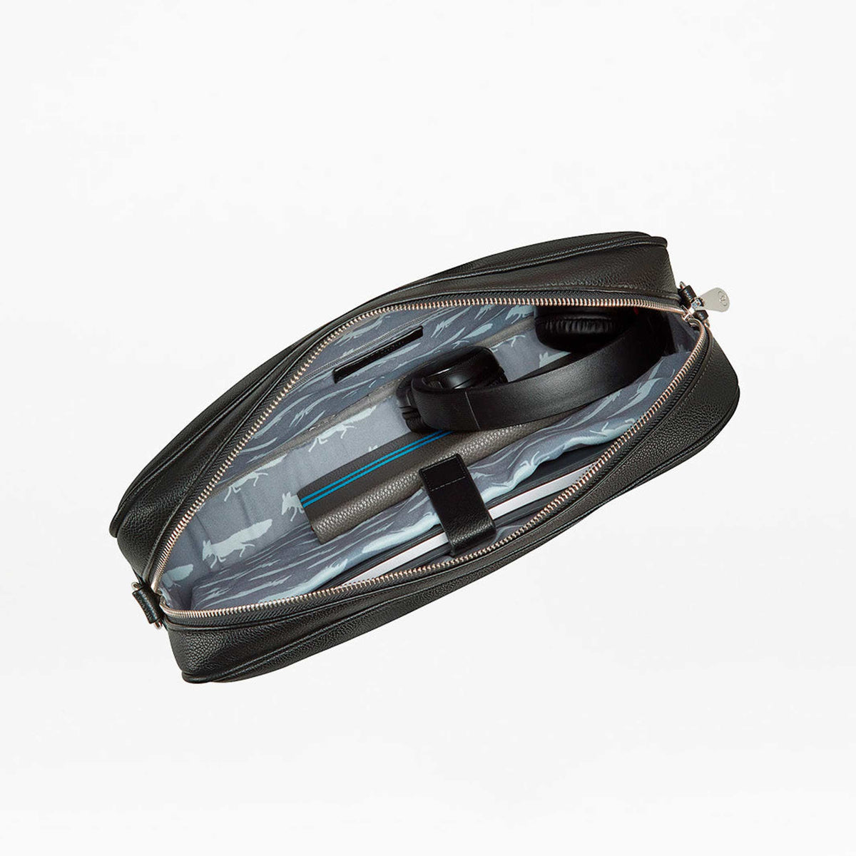 FOXX - Zwarte, slanke laptoptas - tot 15 inch | Fenella Smith