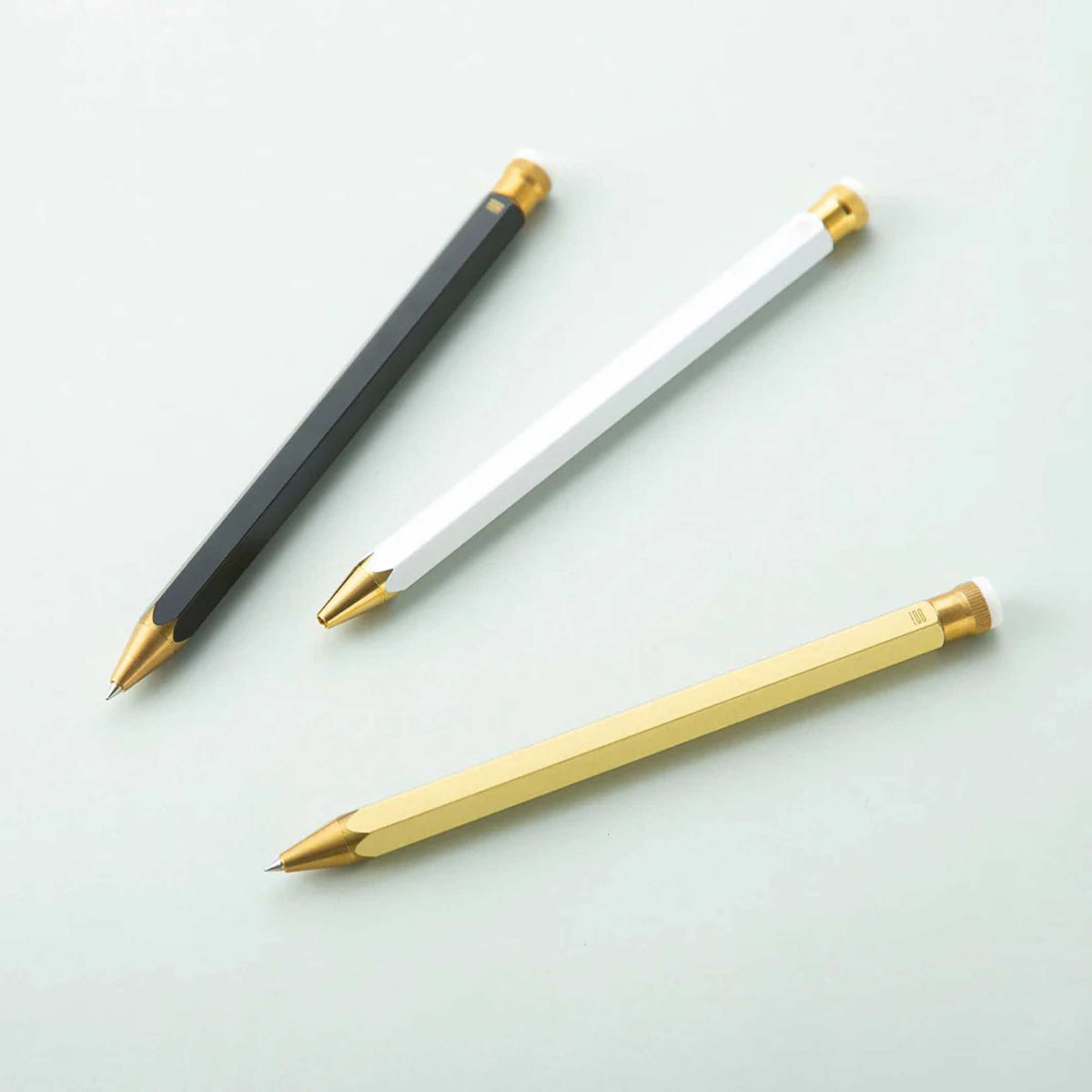 Kugelschreiber Pencillest – Messing · Schwarz · 14,4 cm | 100percent