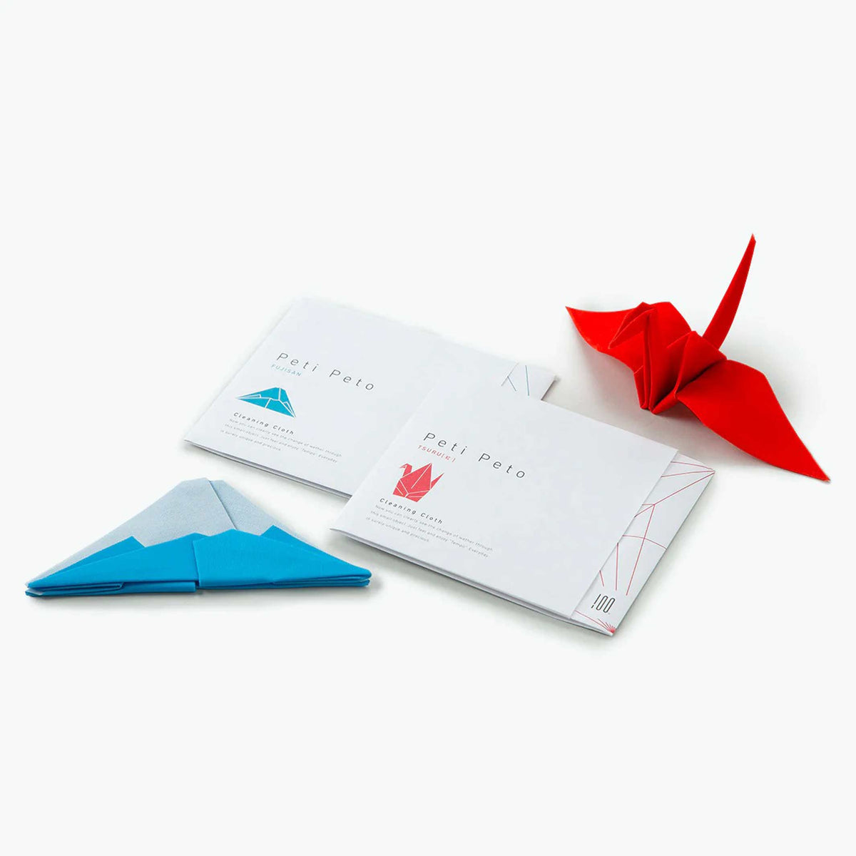 Brillenputztuch "Peti Peto" Tsuru – Polyester · 20 cm | 100percent
