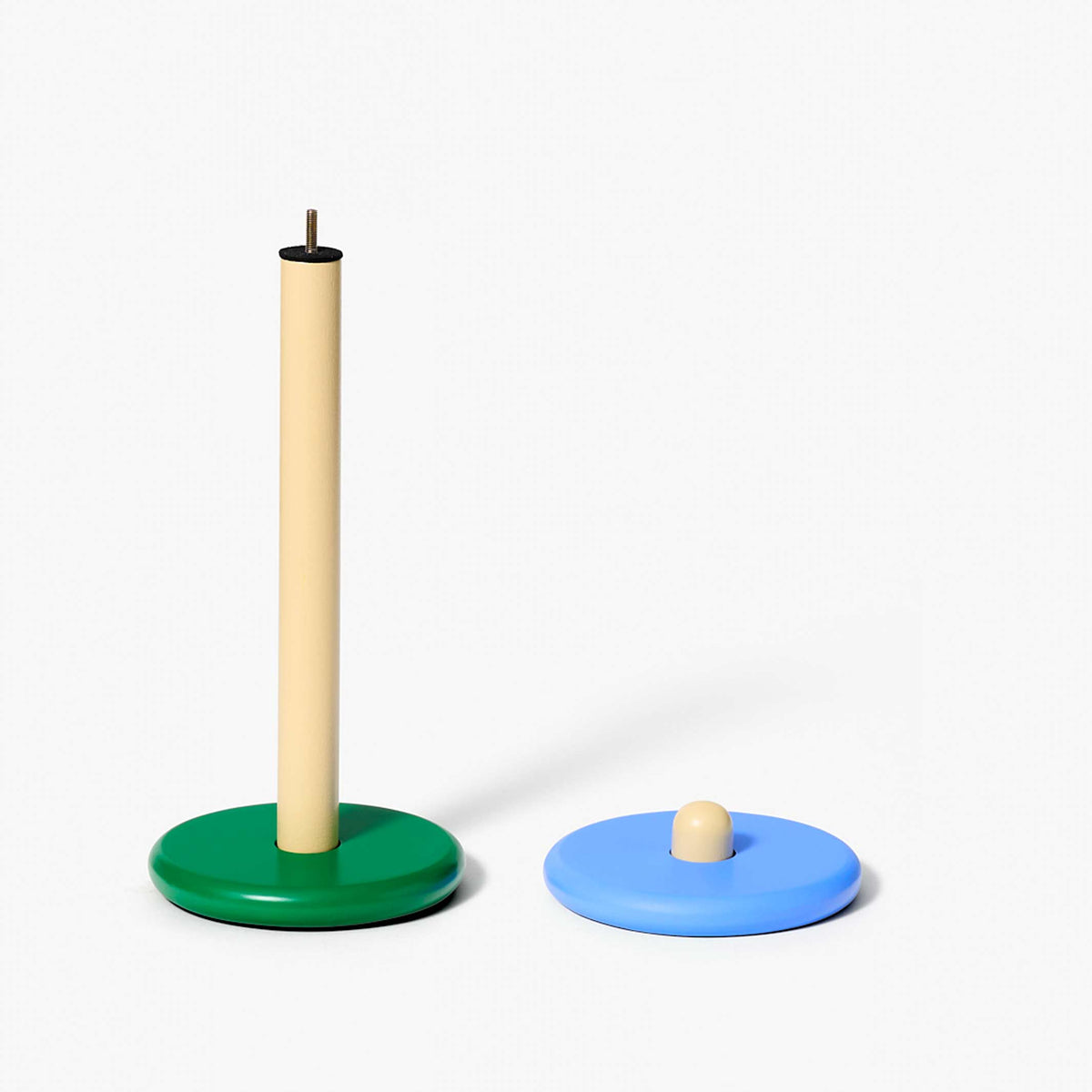 SPOOL Blue, Yellow & Green - Paper Towel Holder - Sam Stewart | Areaware