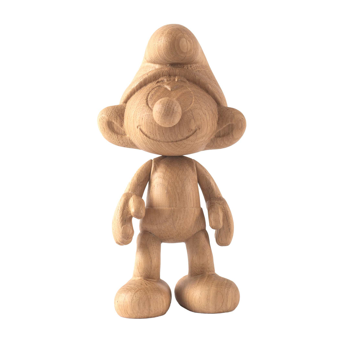 Holzfigur Schlumpf Groß – Eiche · 24 cm | boyhood × Schlümpfe
