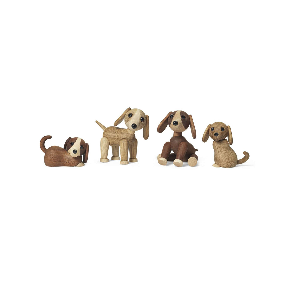 Holzhund Twix – Mahagoni · 11 cm | Spring Copenhagen