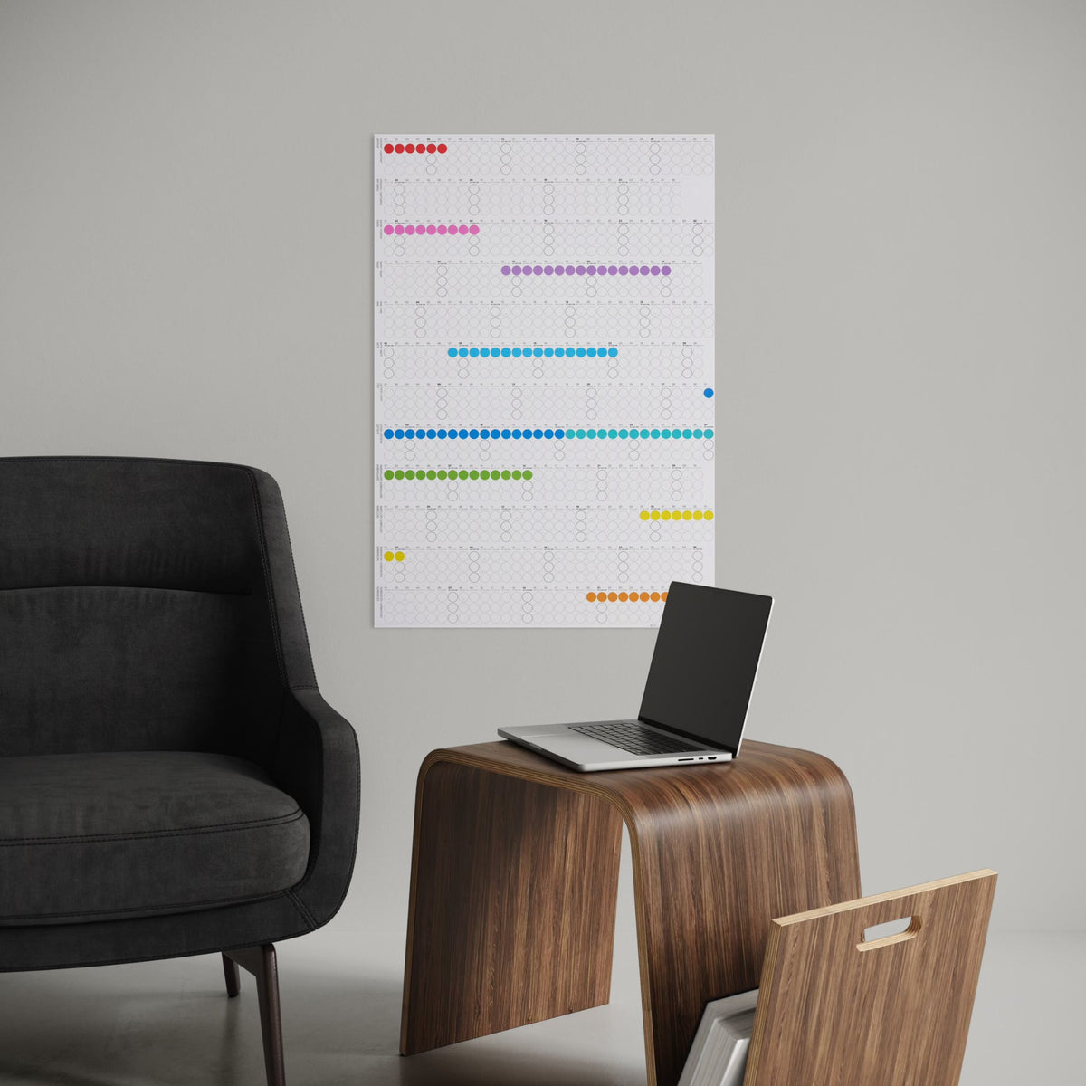 HIGH RAINBOW - Agenda annuel - Format portrait | point sur