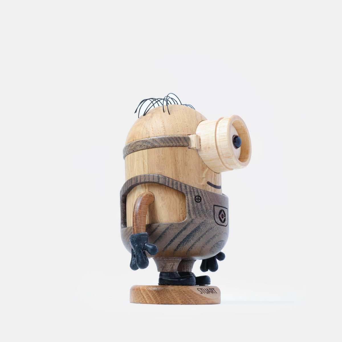 Holzfigur Stuart Klein – Eiche · 12 cm | boyhood × Minions