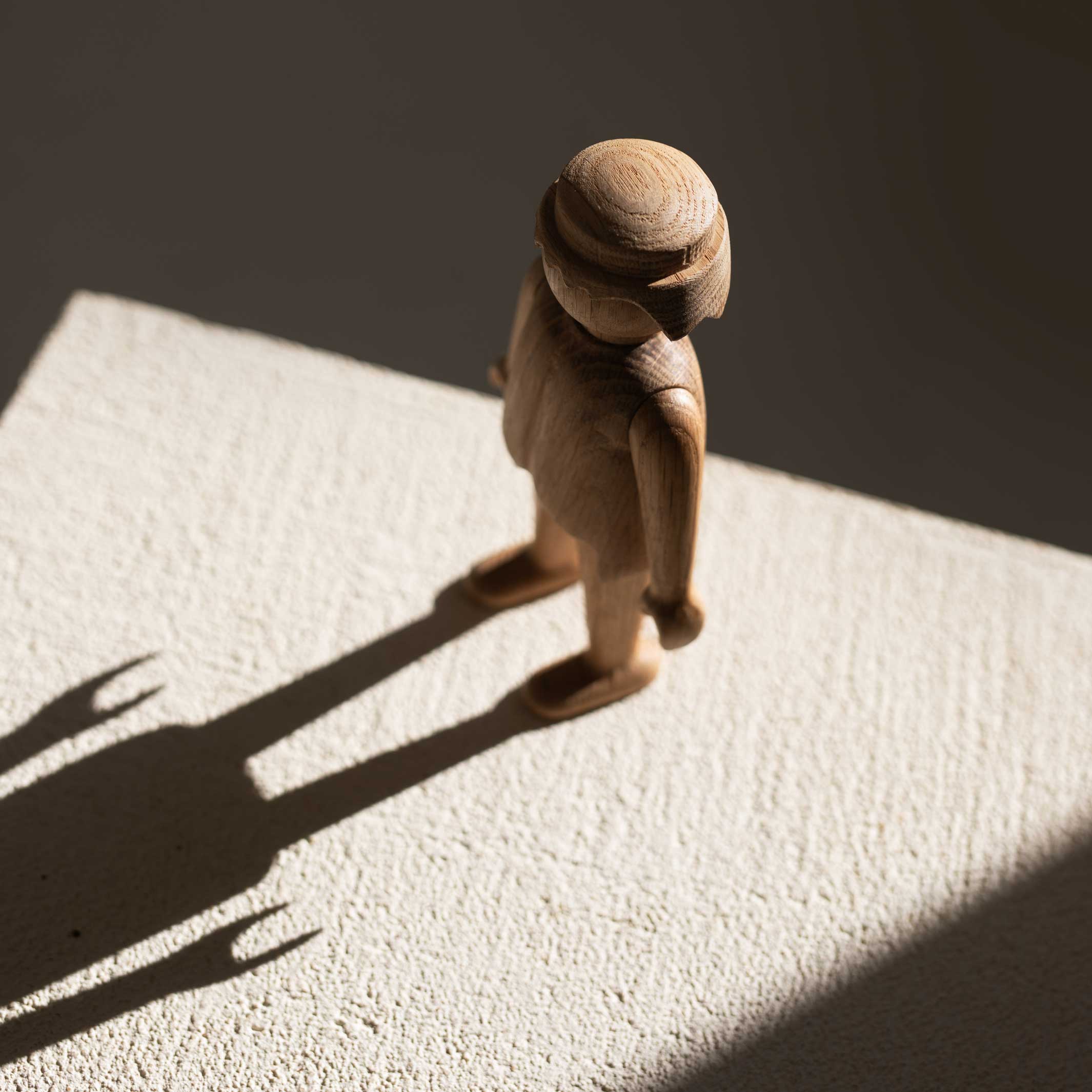 Wooden Figure Playmobil Man Mini – Oak · 10 cm | boyhood