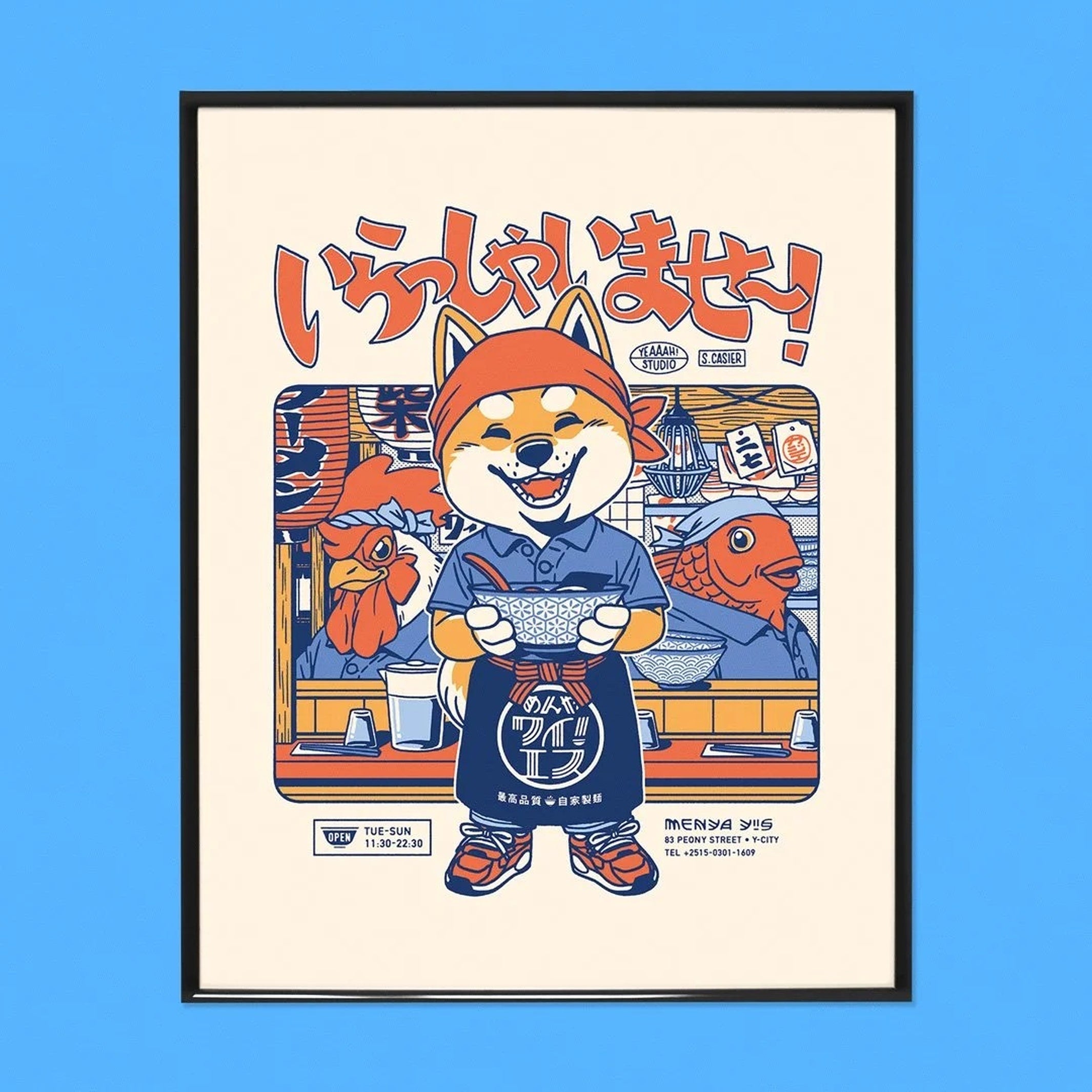 IRASSHAIMASE - Ramen Poster - 40x50 cm | Yeaaah! Studio