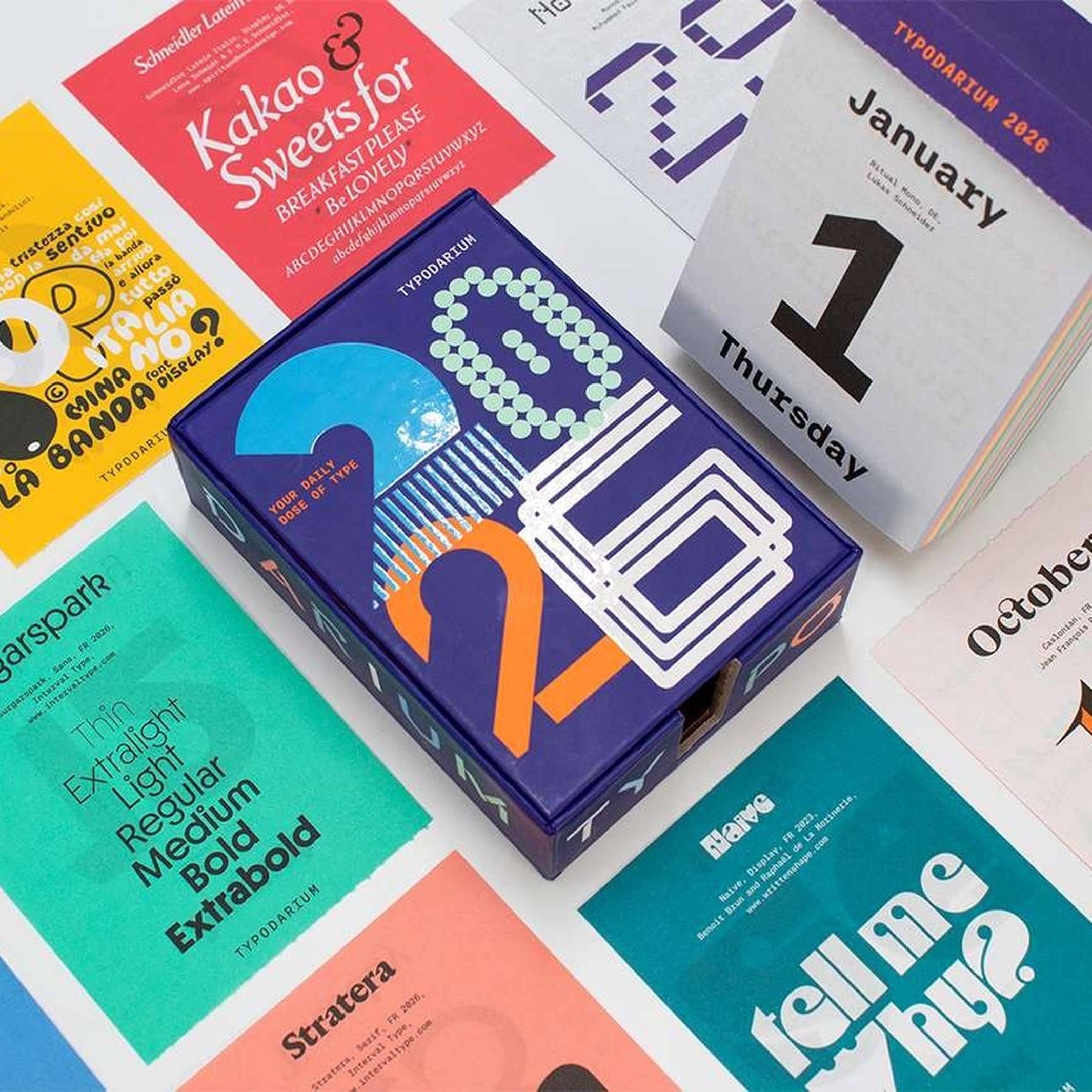 TYPODARIUM - Abreißkalender 2026 | Hermann Schmidt Verlag