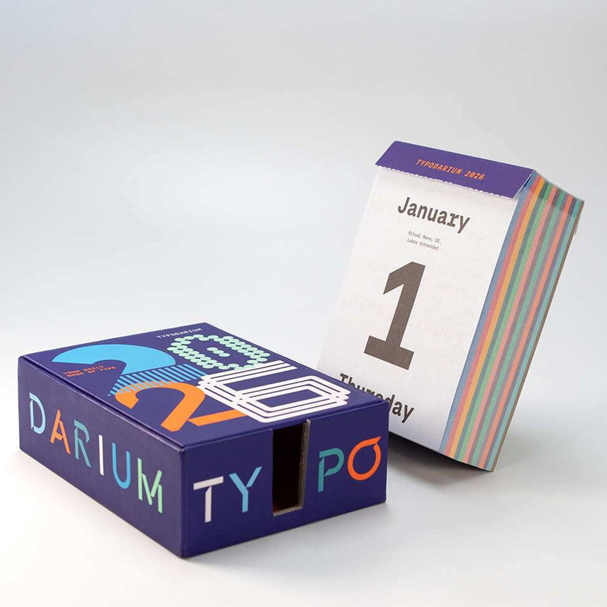 Typography Calendar Typodarium 2026 – 365 Fonts | Hermann Schmidt