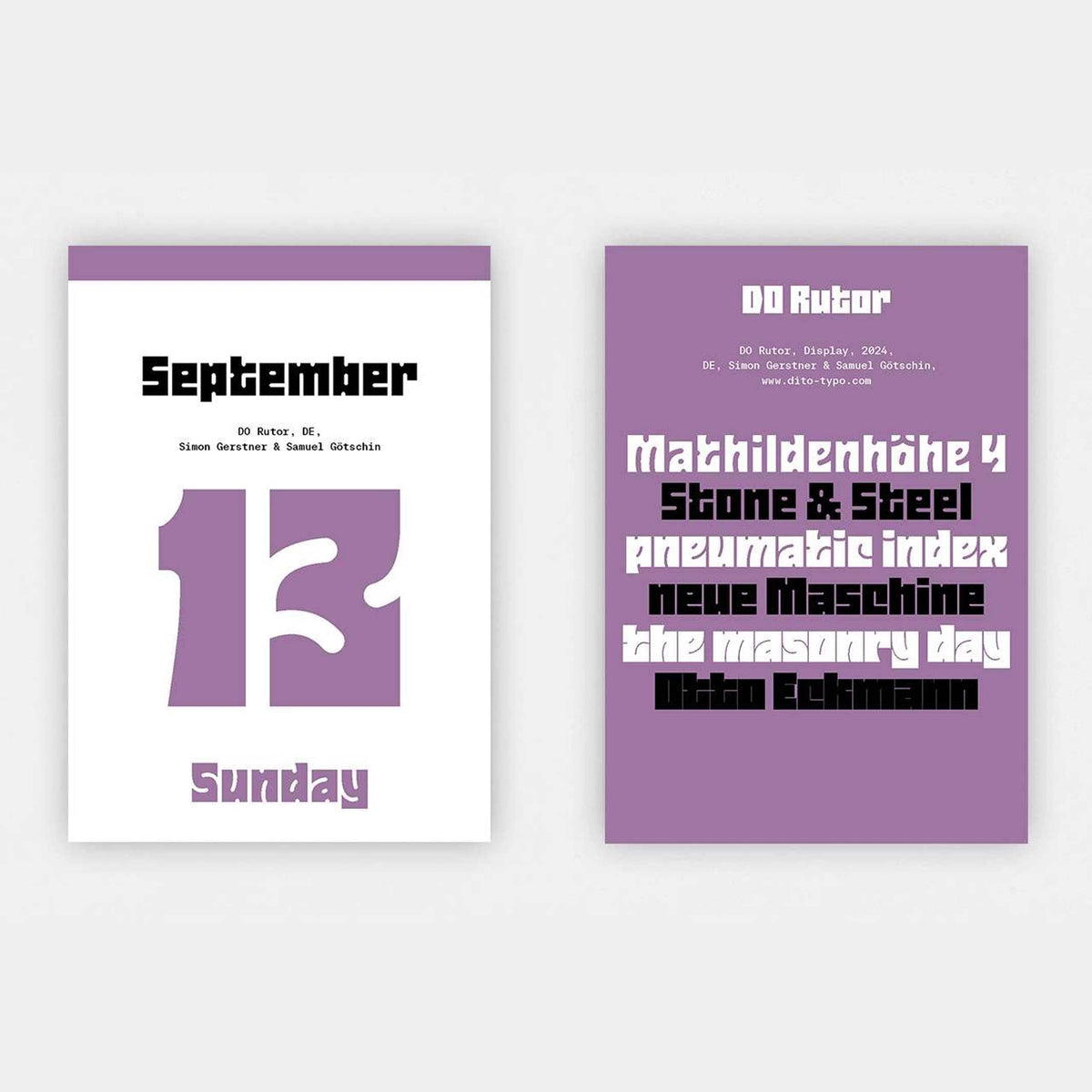 Typography Calendar Typodarium 2026 – 365 Fonts | Hermann Schmidt