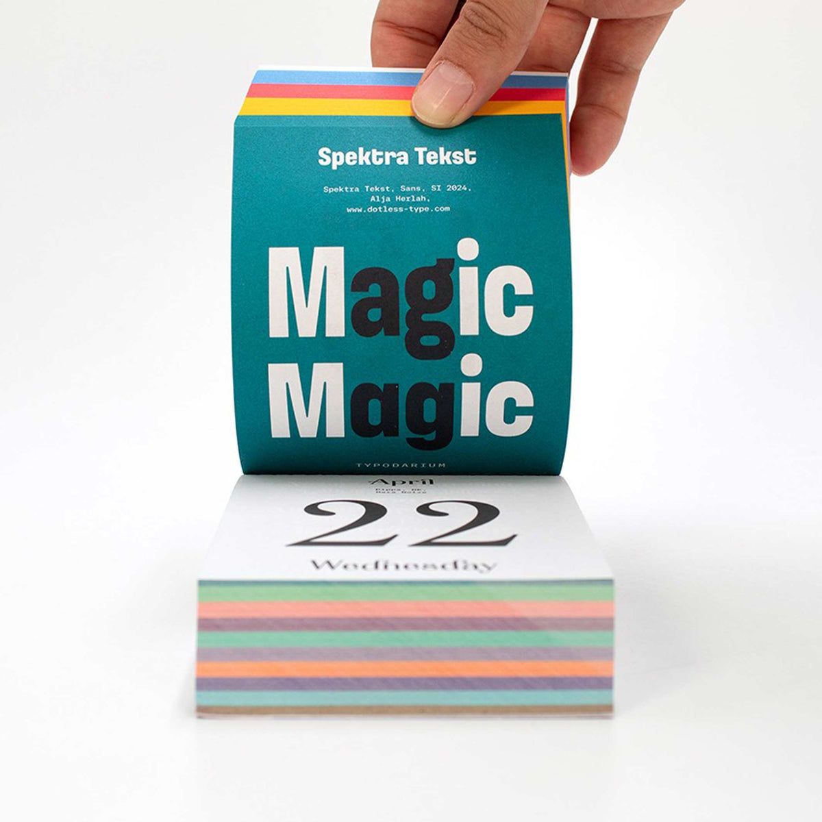 Typography Calendar Typodarium 2026 – 365 Fonts | Hermann Schmidt