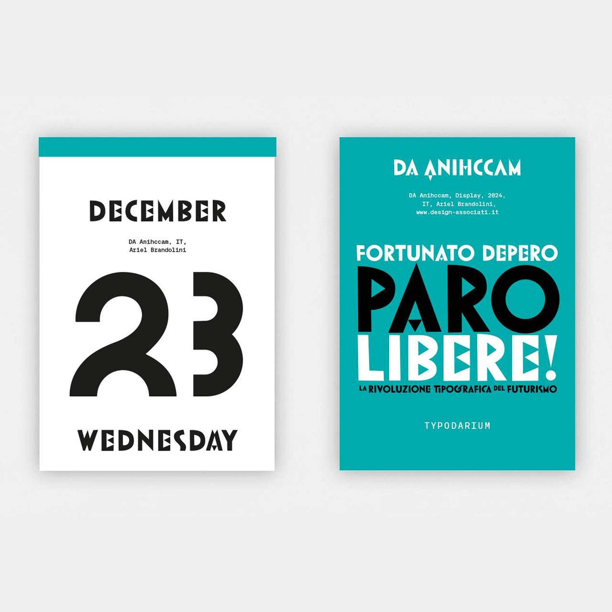 Typography Calendar Typodarium 2026 – 365 Fonts | Hermann Schmidt