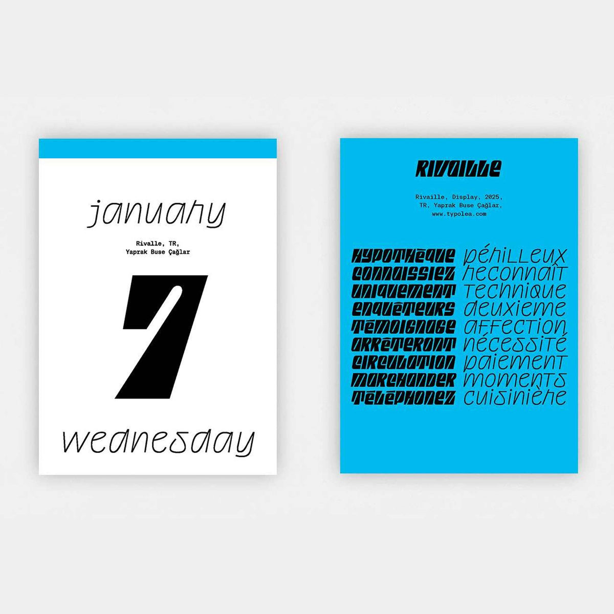 Typography Calendar Typodarium 2026 – 365 Fonts | Hermann Schmidt