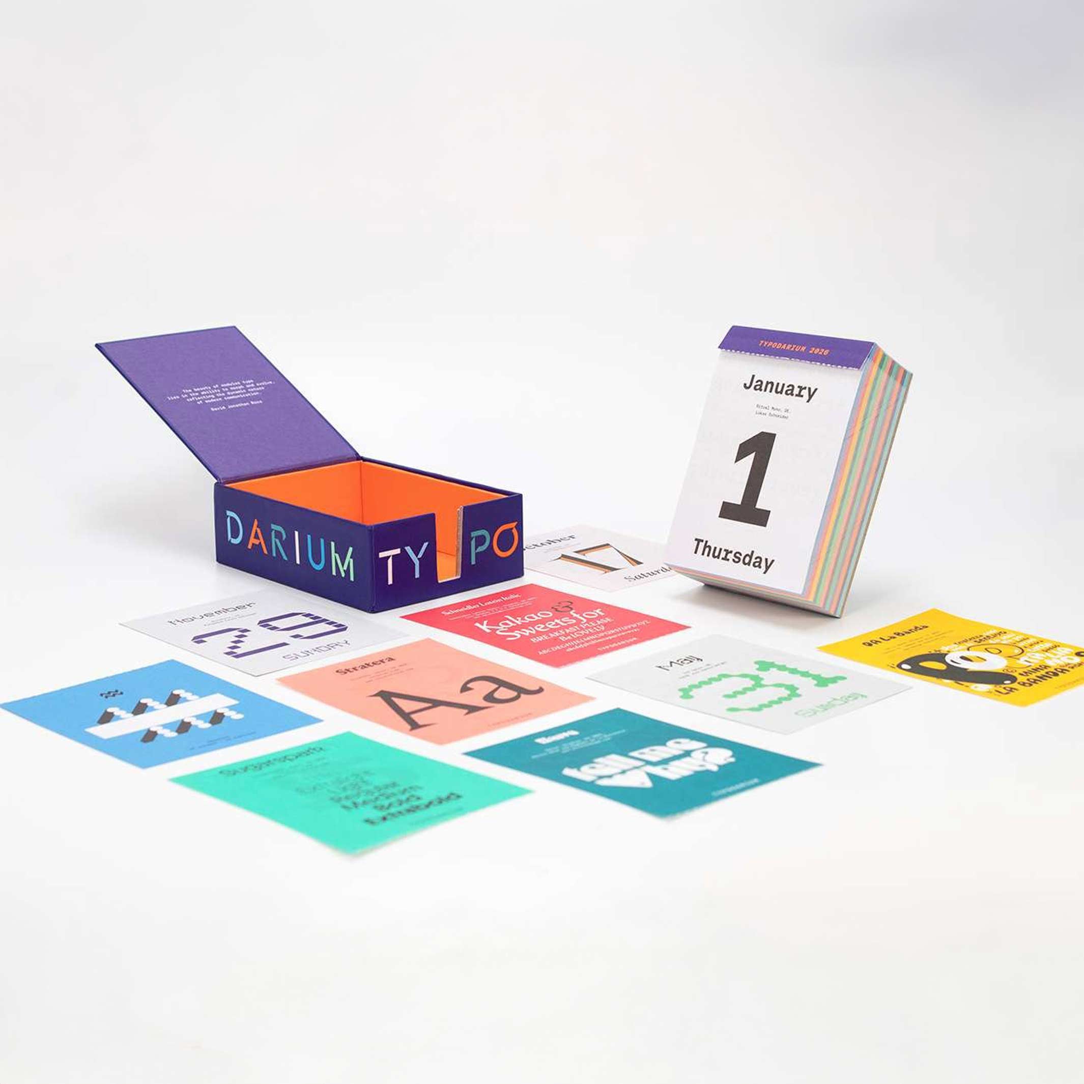 TYPODARIUM - Tear-Off Calendar 2025 | H. Schmidt Verlag