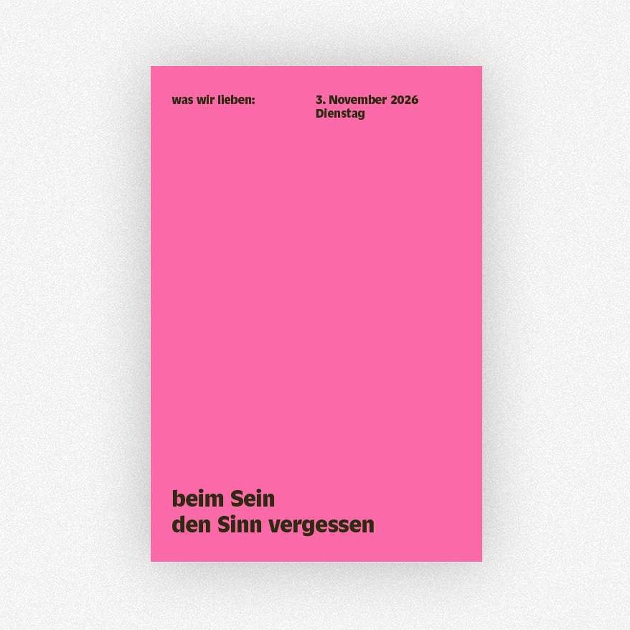 WAS WIR LIEBEN - Notiz-Kalender 2026 | Daniela Spinelli & Birte Spreuer | Hermann Schmidt Verlag