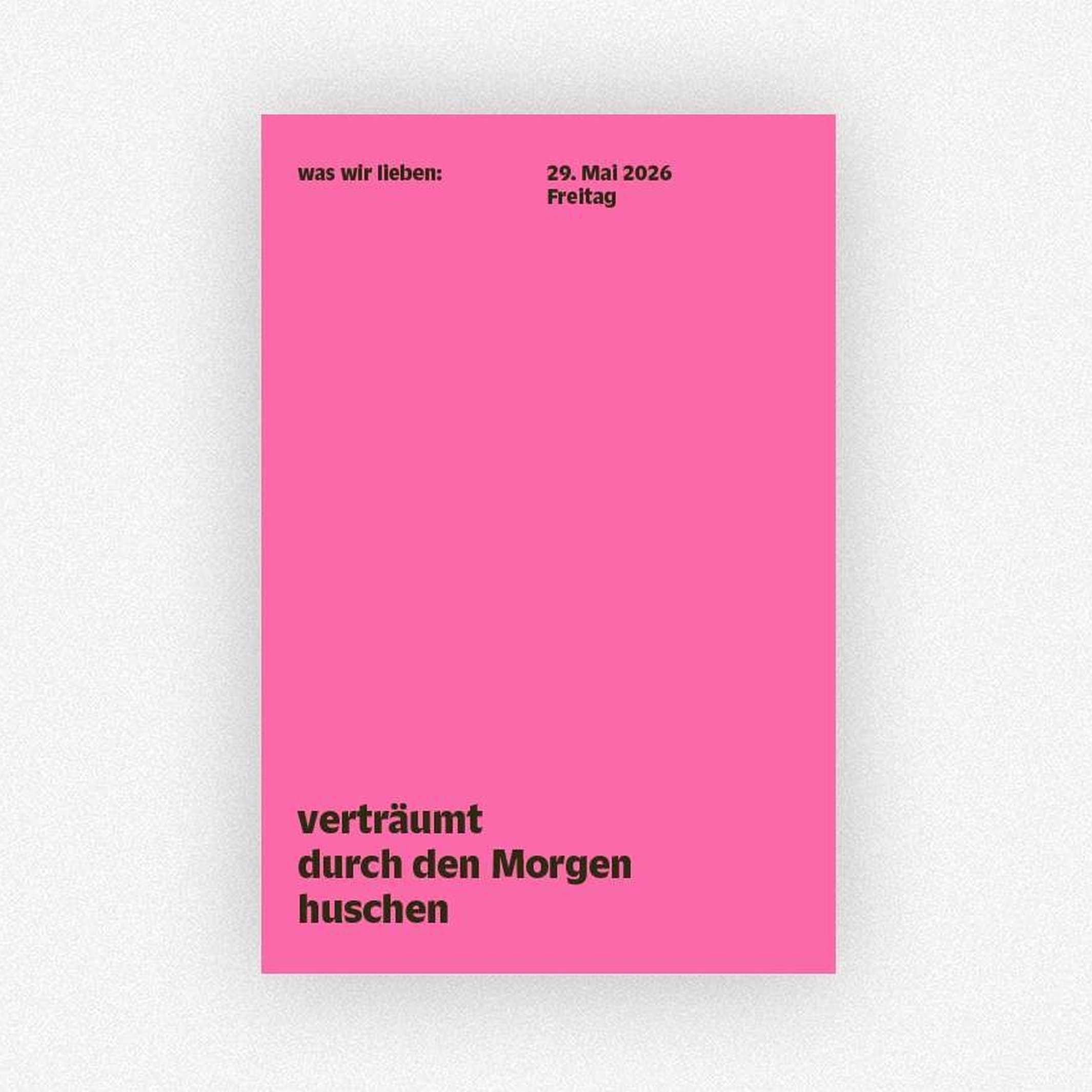 WAS WIR LIEBEN - Notiz-Kalender 2026 | Daniela Spinelli & Birte Spreuer | Hermann Schmidt Verlag