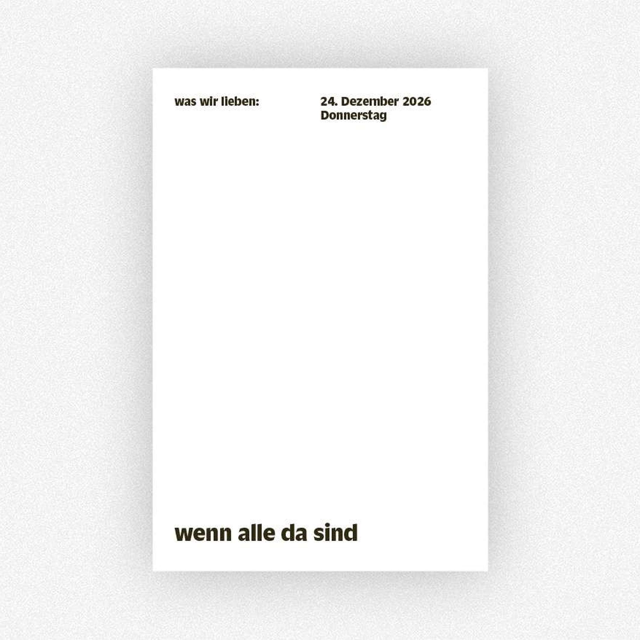 WAS WIR LIEBEN - Notiz-Kalender 2026 | Daniela Spinelli & Birte Spreuer | Hermann Schmidt Verlag