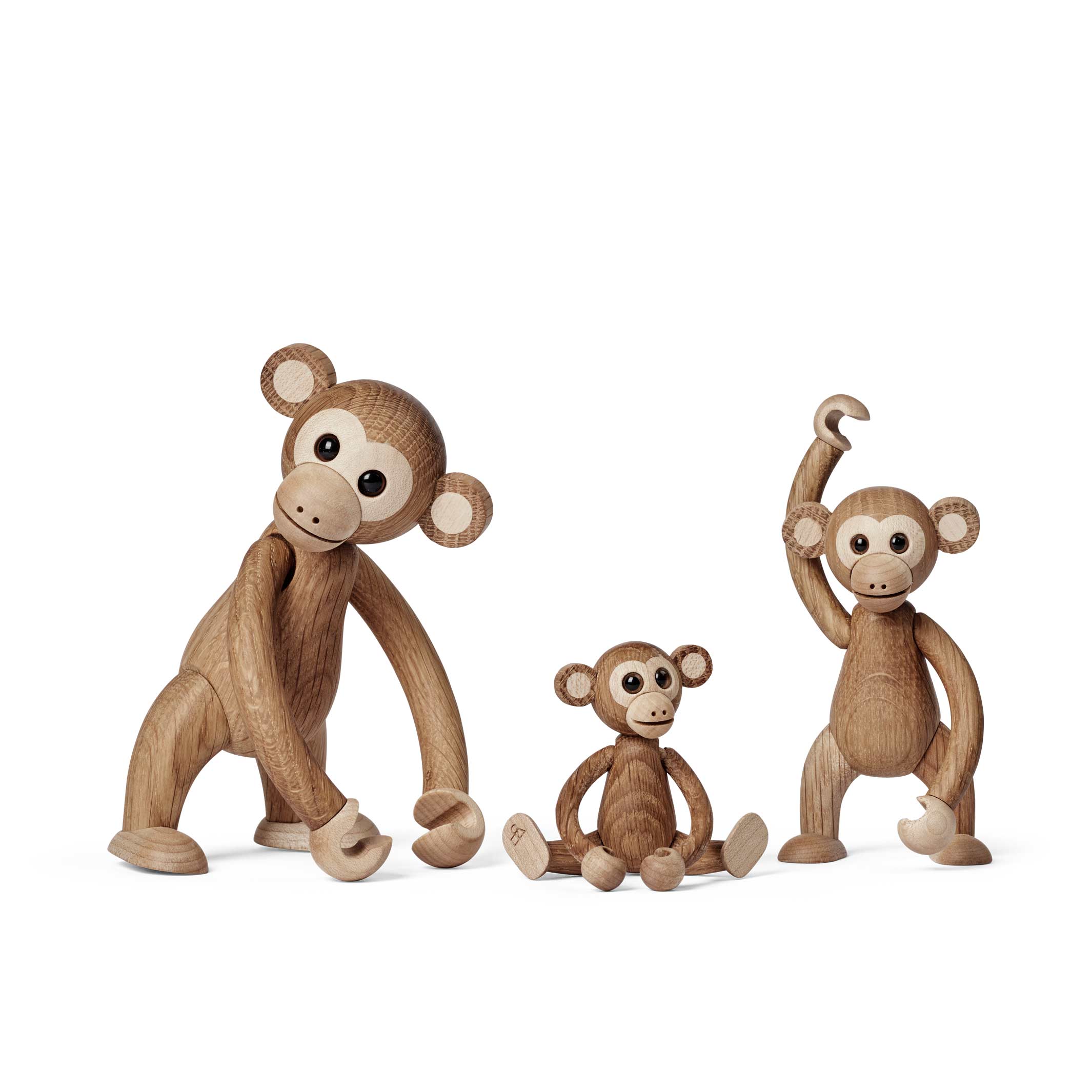 MOJO - großer beweglicher Affe - Holz-Dekofigur 15 cm hoch| Chresten Sommer | Spring Copenhagen
