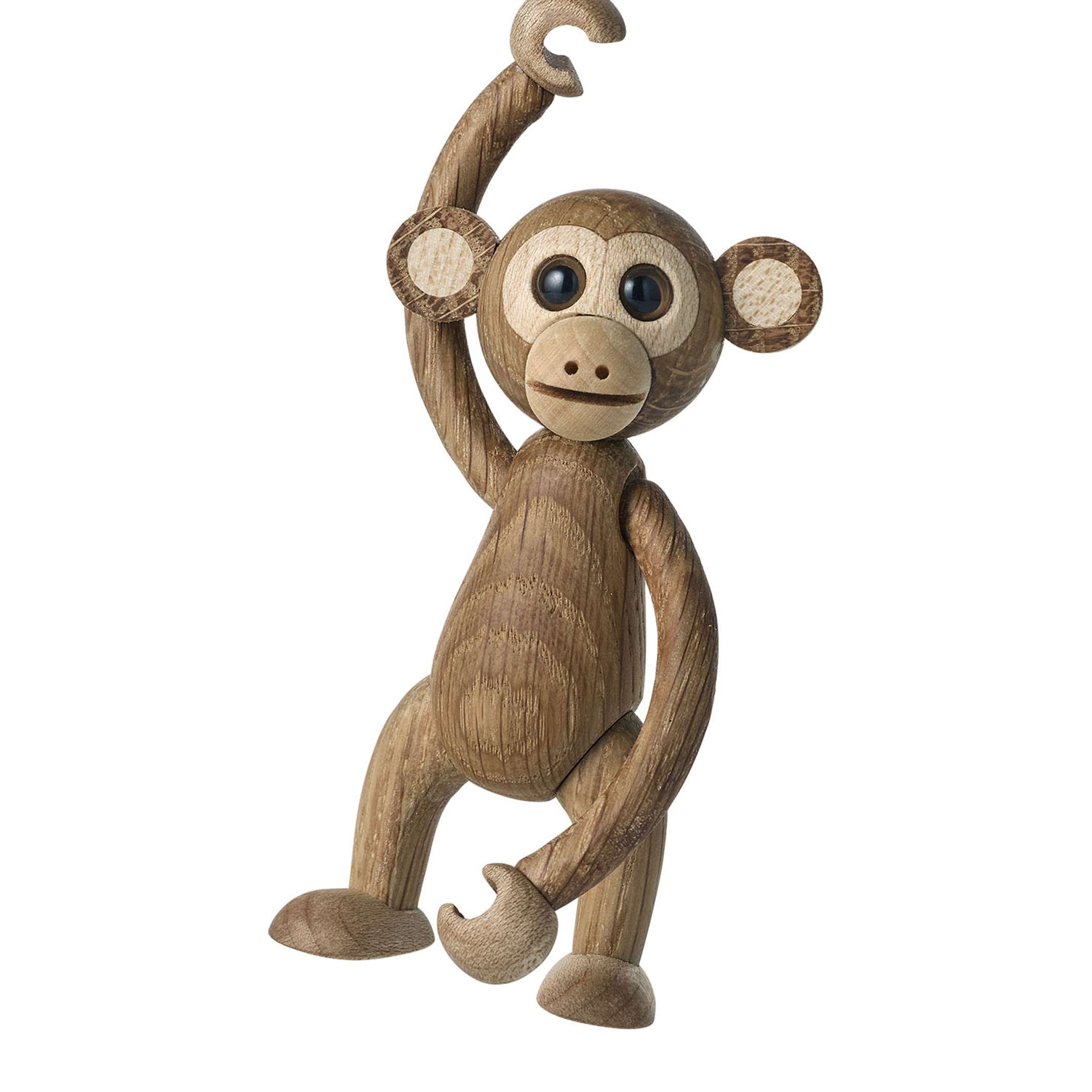 SWING - kleiner beweglicher Affe - Holz-Dekofigur 8,5 cm hoch | Chresten Sommer | Spring Copenhagen