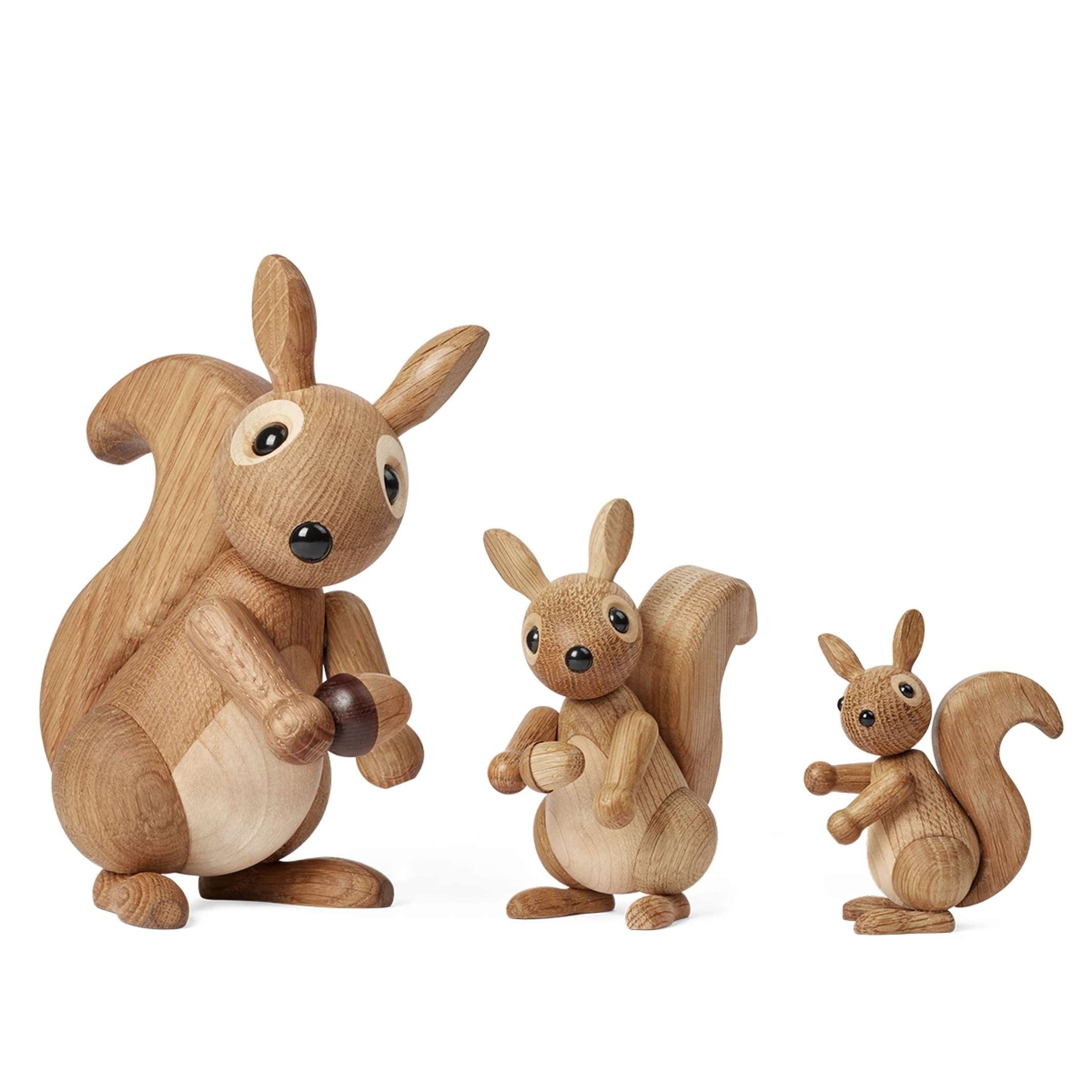 HONEY - großes Eichhörnchen - hölzerne Dekofigur 19 cm hoch | Chresten Sommer | Spring Copenhagen