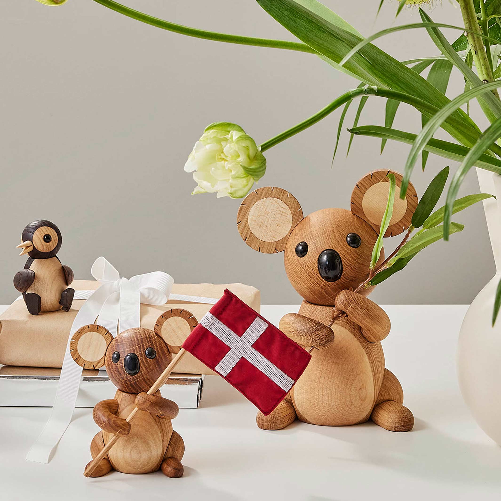 AUSSIE - medium-sized Koala - Wooden decorative Figurine 18 cm high | Chresten Sommer | Spring Copenhagen