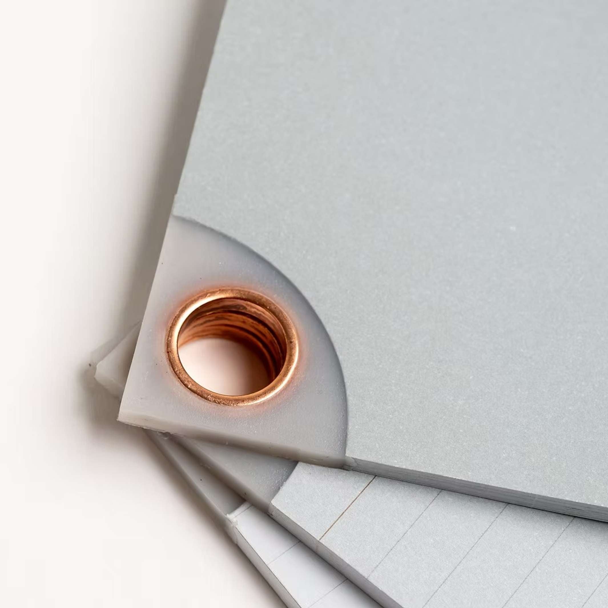 BITS N' BITES - magnetisch aufhängbare Notizblöcke - 3er Set in Steingrau | Somewhere