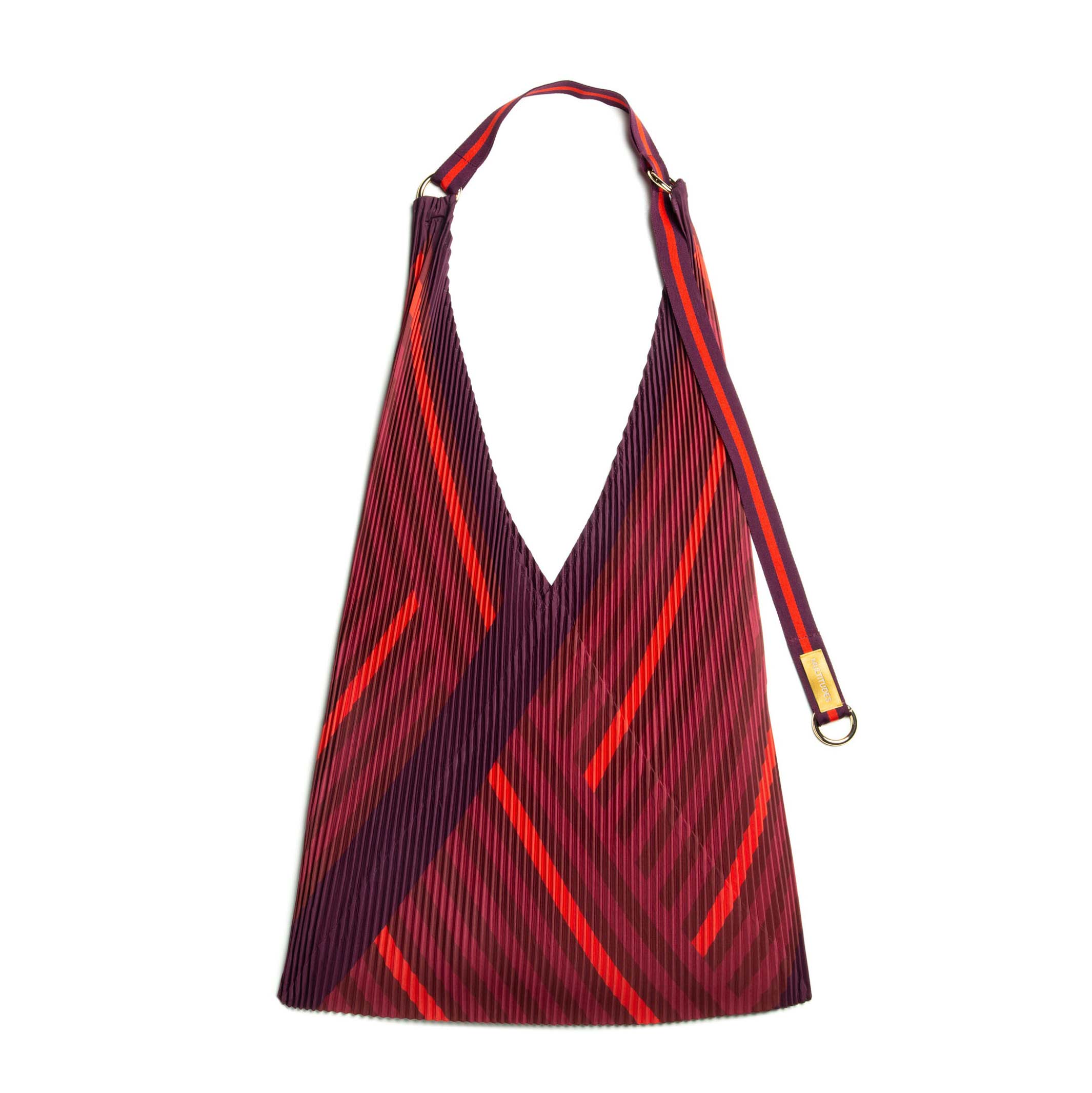 STEFANIA - Y-Tote Bag - pleated satin 30x60 cm | Multitudes