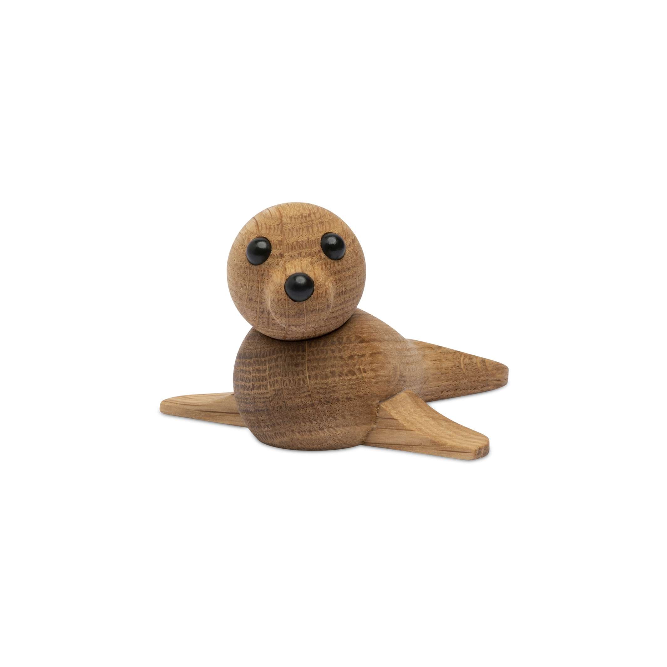 MINI SEAL - Kleinste Robbe - Holz-Dekofigur | Chresten Sommer | Spring Copenhagen
