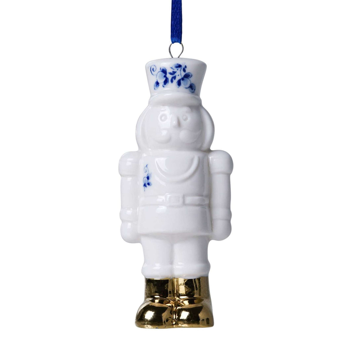 Nutcracker Ornament – Porcelain · 9.5 cm | Heinen Delfts Blauw
