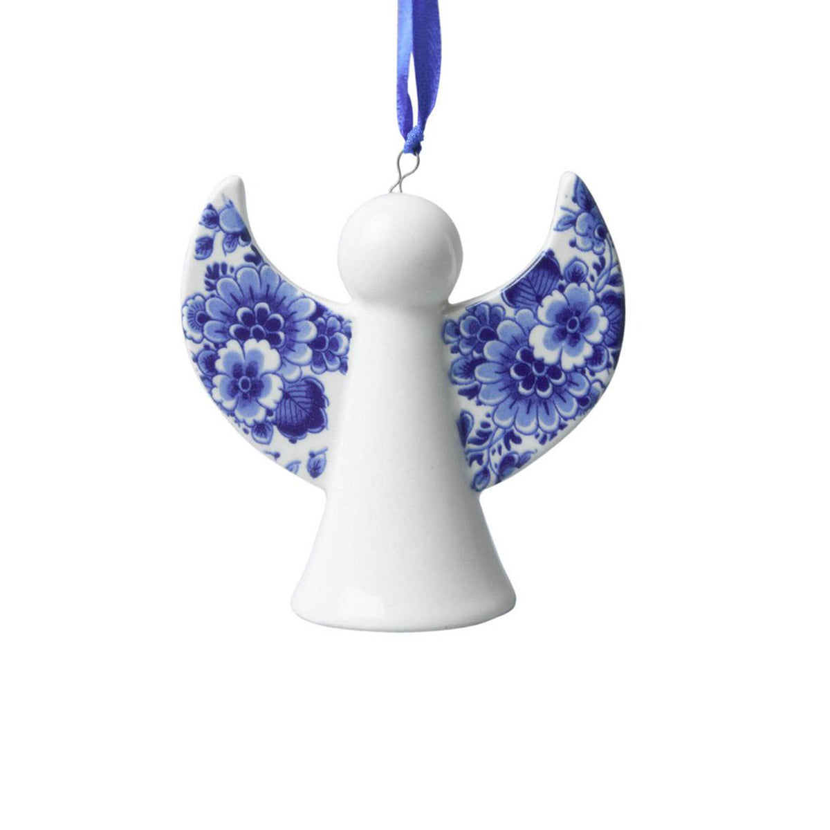 Angel Ornament – Ceramic · 8.5 cm | Heinen Delfts Blauw