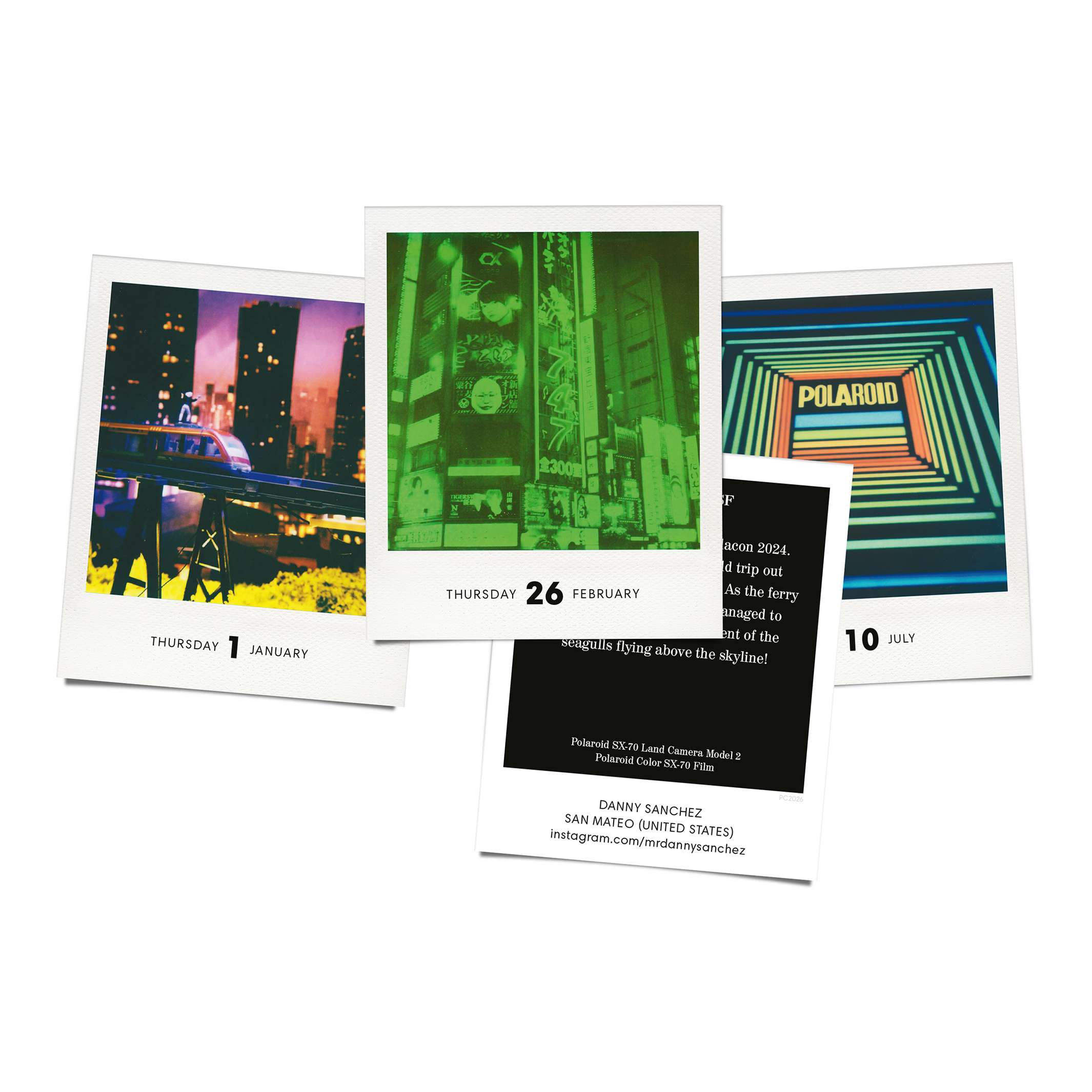 PHOTODARIUM 2026 - Polaroid Tages‑Abreiß-Kalender - 9x11 cm | seltmann+söhne