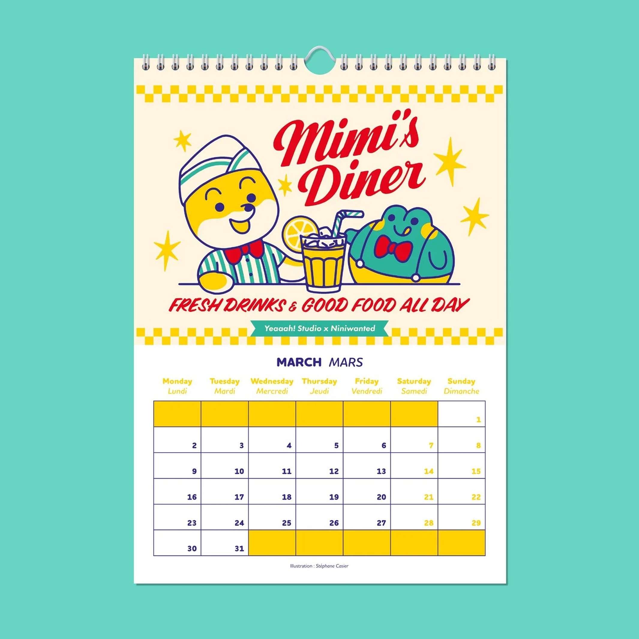 CALENDAR 2026 - Wandkalender Yeaaah! Studio x Niniwanted | Yeaaah! Studio