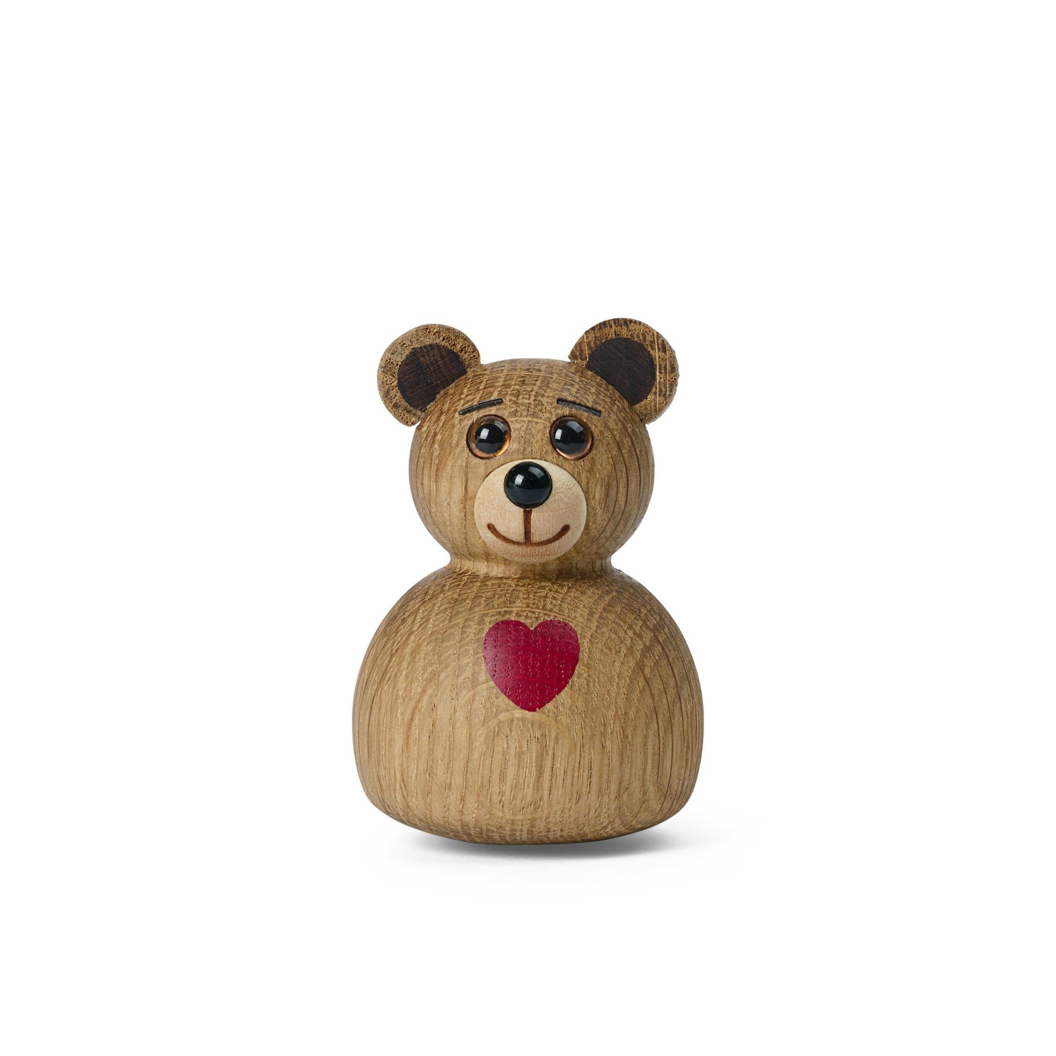 MINI TEDDY - Wooden Teddy Bear Roly-Poly Toy - 7 cm high - Thor Høy | Spring Copenhagen