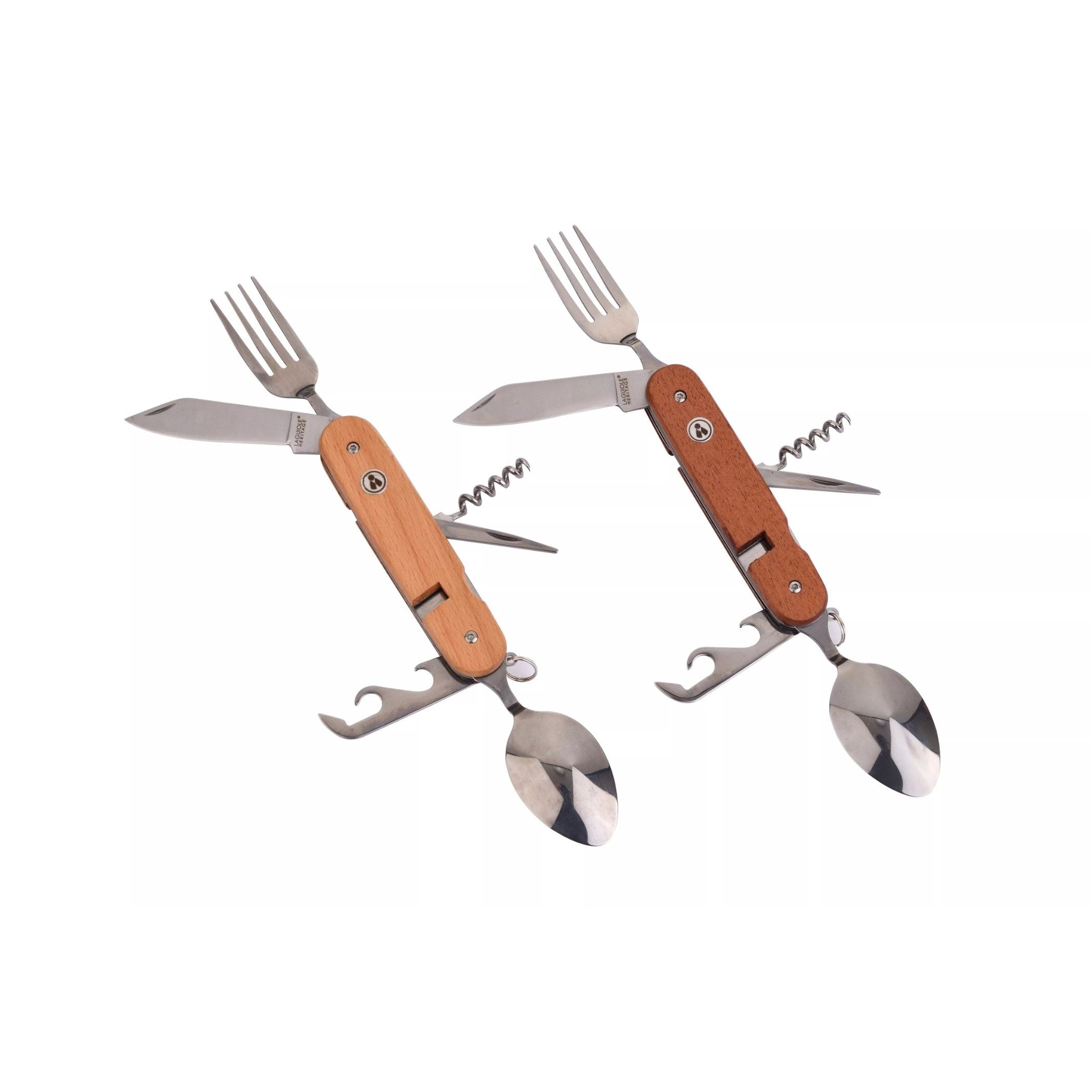 COUVERTS PLIABLES CAMPING - Set aus 2 faltbaren Multifunktionsbestecken | Laguiole