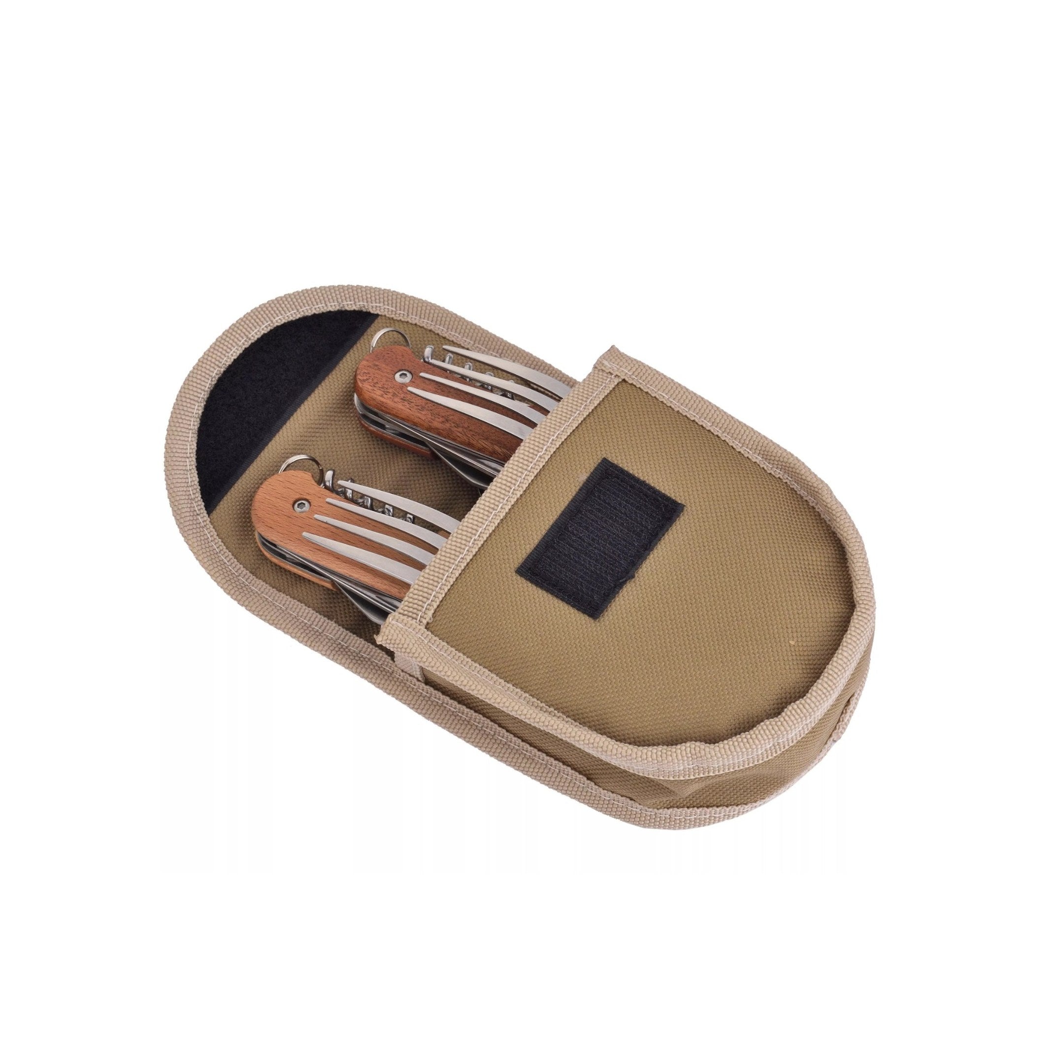 COUVERTS PLIABLES CAMPING - Set aus 2 faltbaren Multifunktionsbestecken | Laguiole