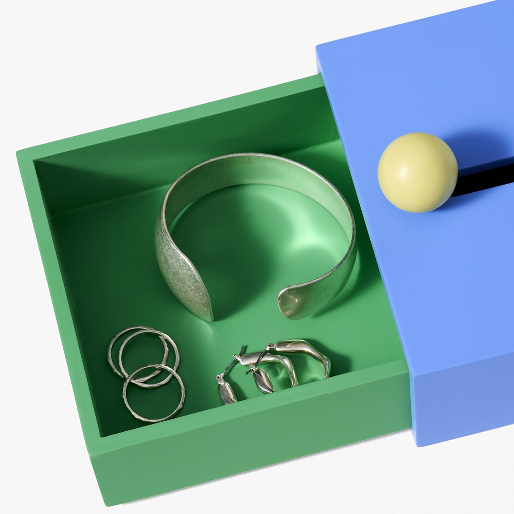 CACHE BOX - Große, blaue Schmuckschatulle | Kanyon Yeh | Areaware