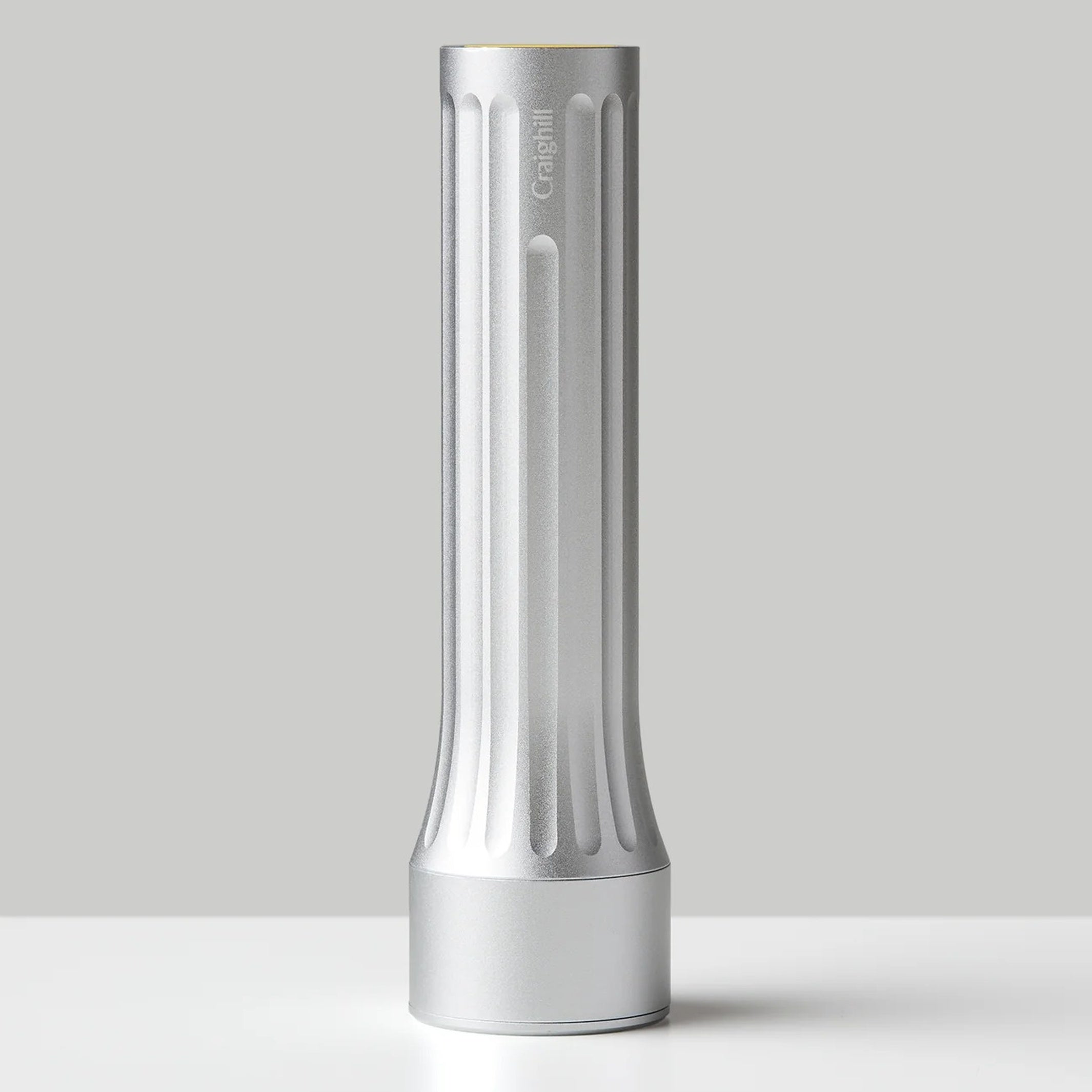 TEMPLE FLASHLIGHT - Silberne Taschenlampe | Craighill