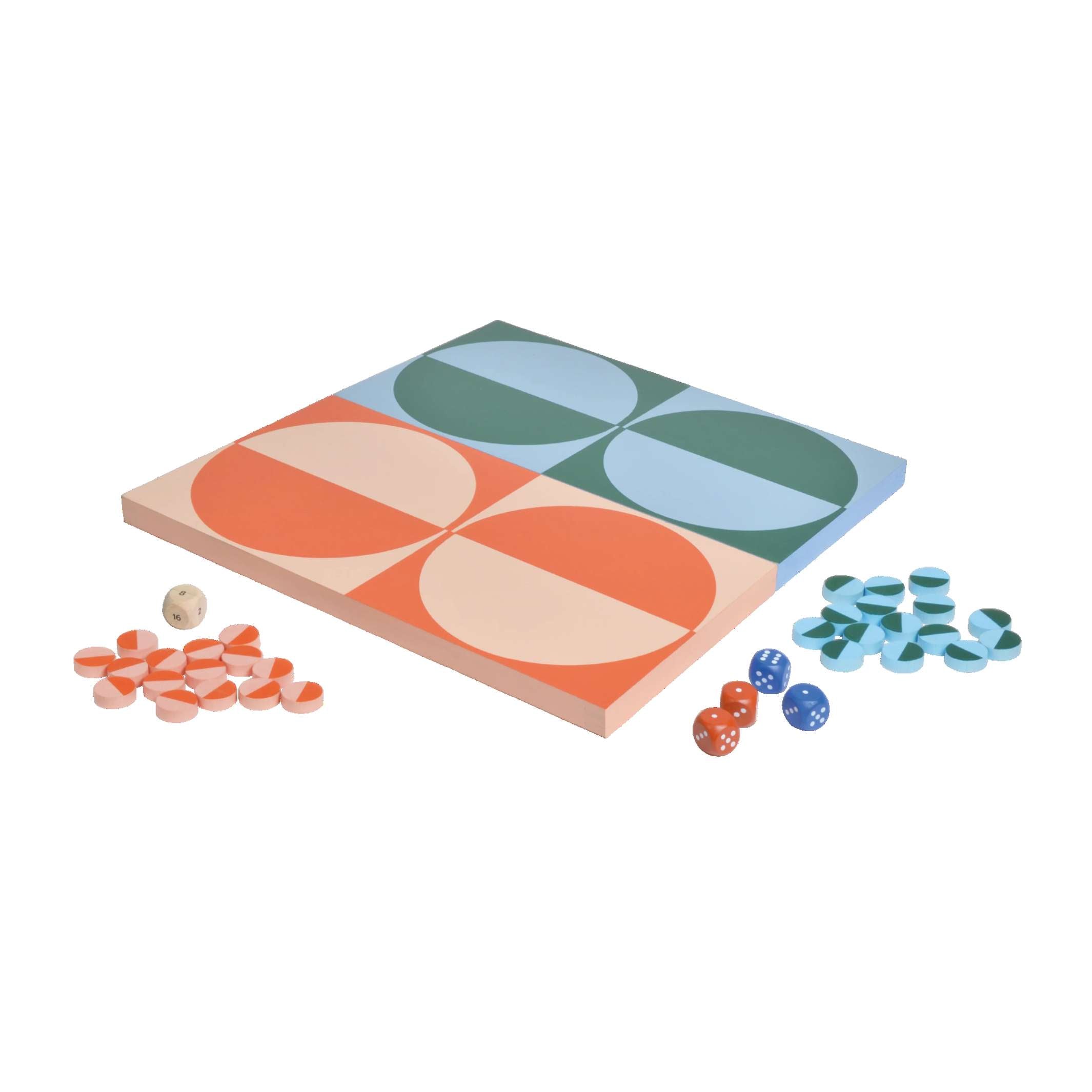 BACKGAMMON - farbiges Holz-Spiel | Blue Ribbon Toys