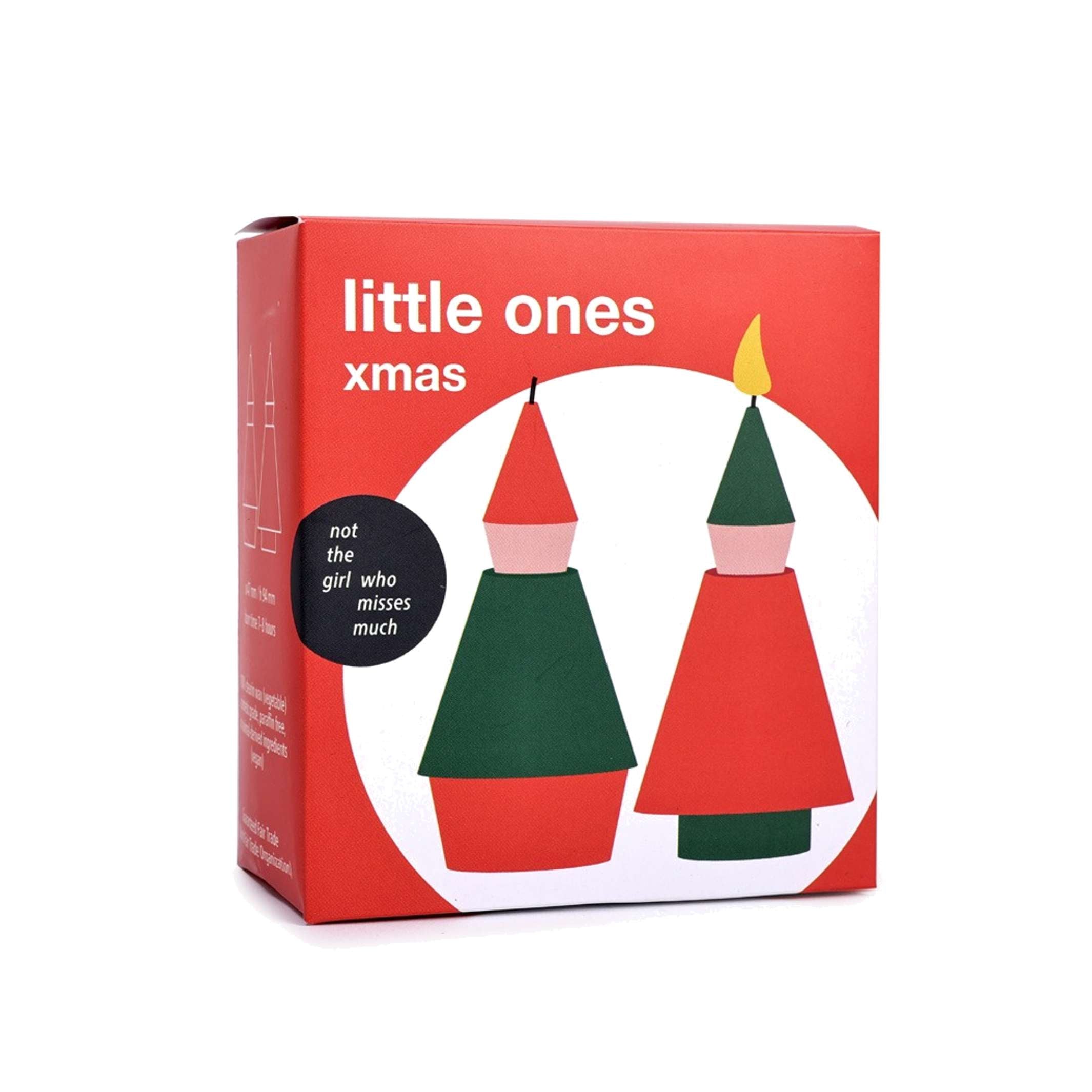 LITTLE ONES - Elf Christmas candle set - approx. 9 cm tall. | Not the girl who misses much
