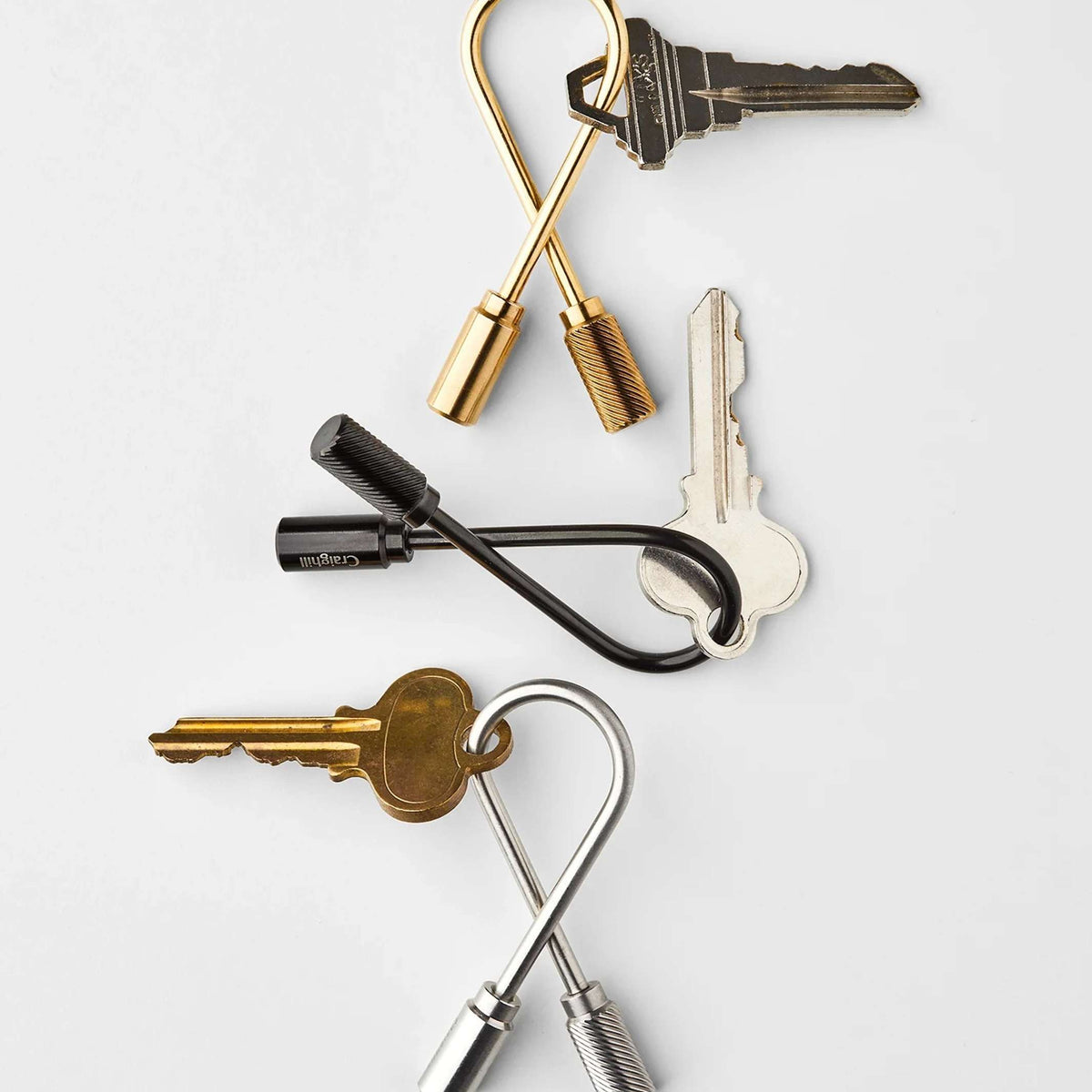 Keyring Closed Helix – Stainless Steel | Craighill