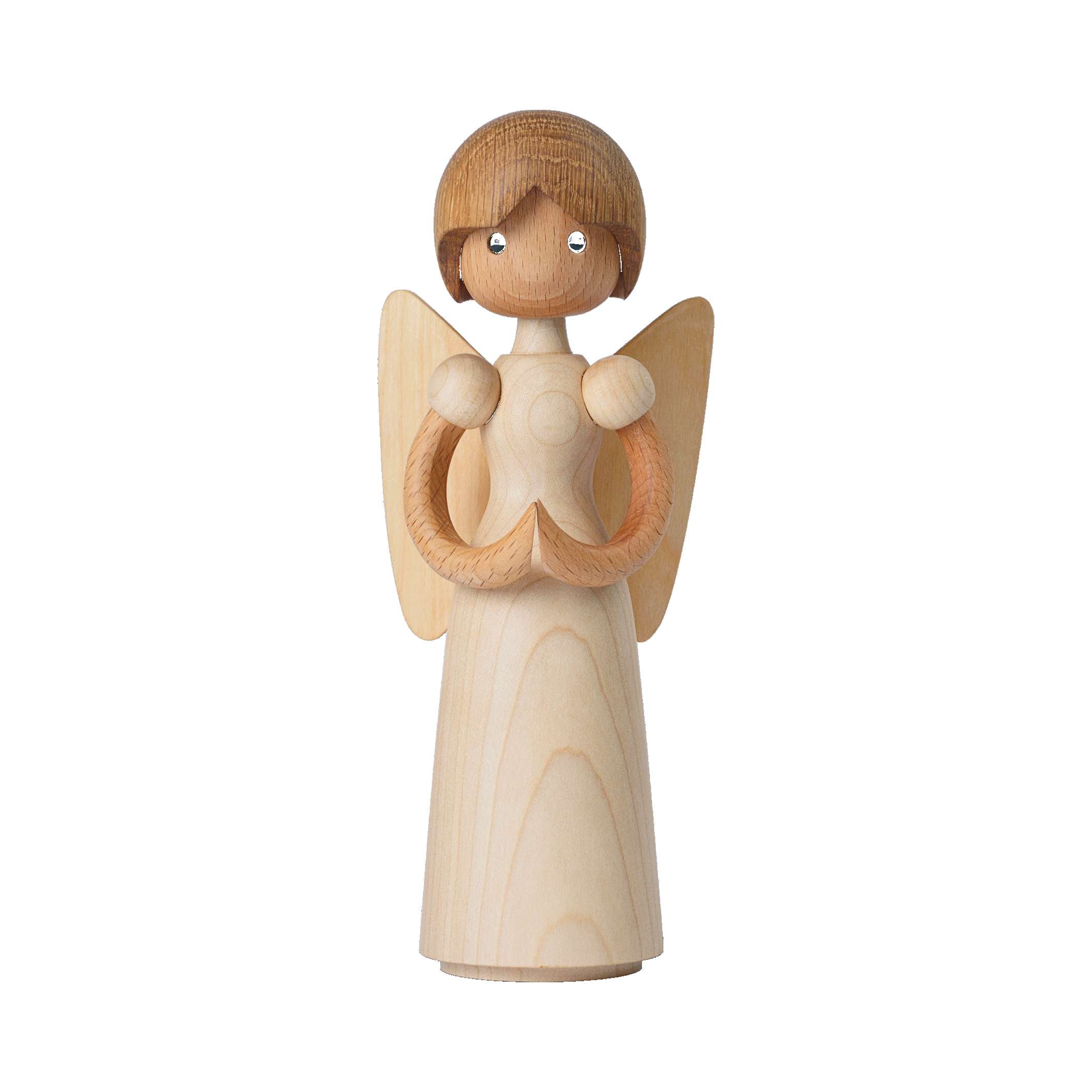 LUCIA - Large Wooden Angel - Decorative Figurine approx. 20 cm high | Chresten Sommer | Spring Copenhagen